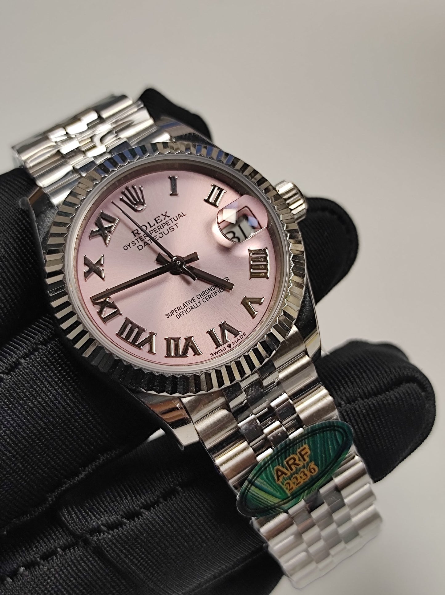 Rolex Datejust 31 Pink Roman Dial Jubilee