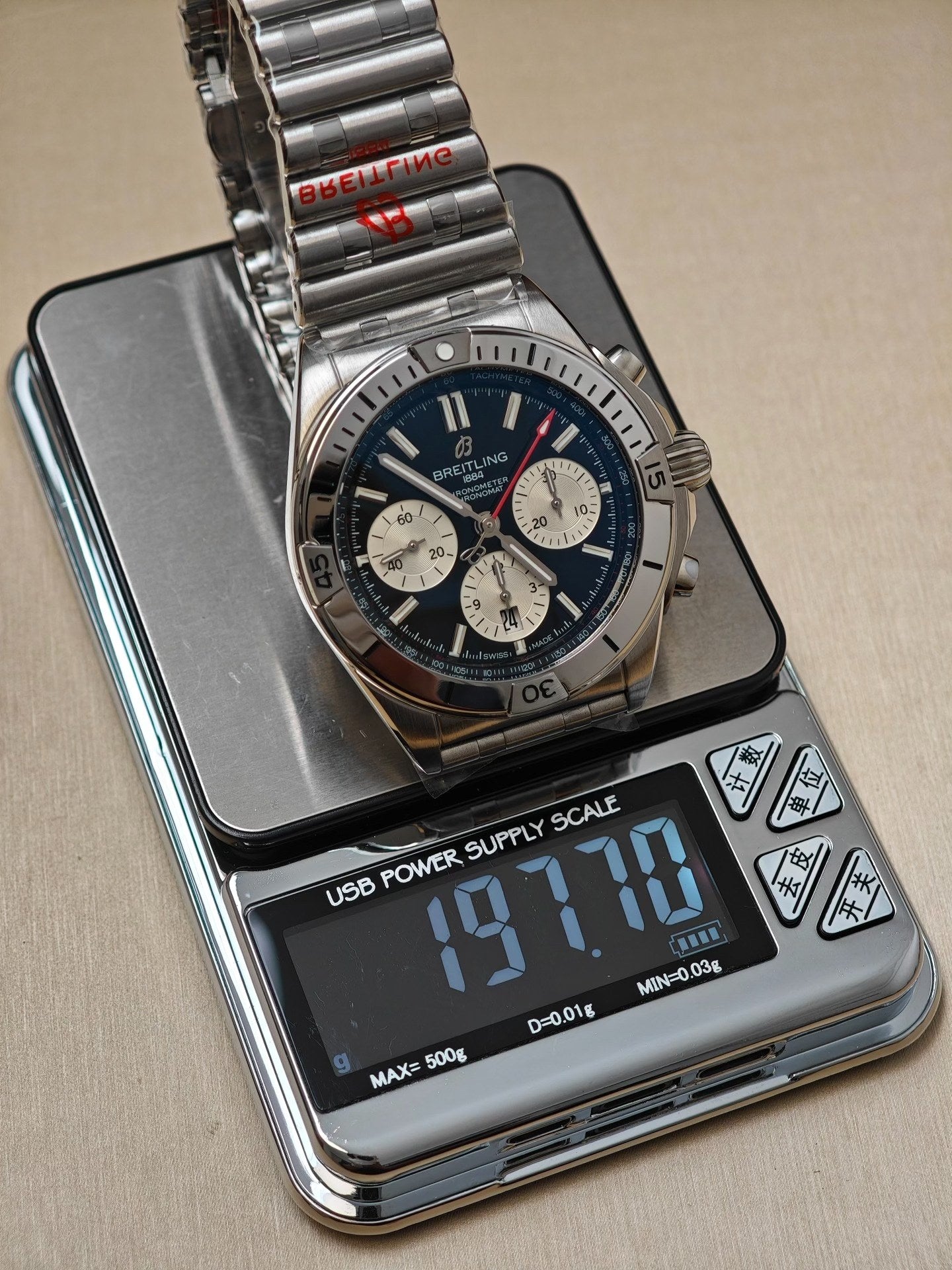 Breitling Chronomat B01 Blue Dial Chronograph