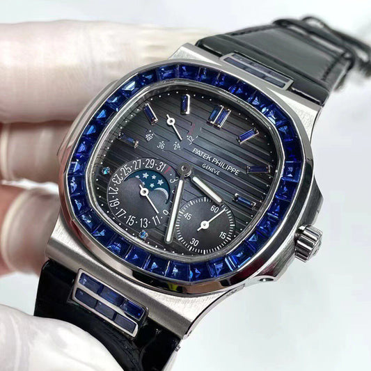 Patek Philippe Nautilus 5724G Blue Sapphire Bezel