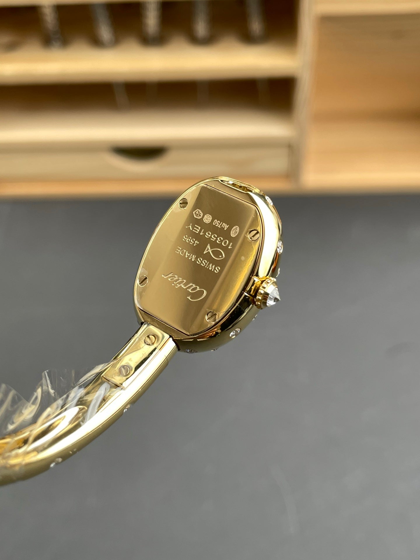 Cartier Baignoire Yellow Gold Diamond Bracelet Watch