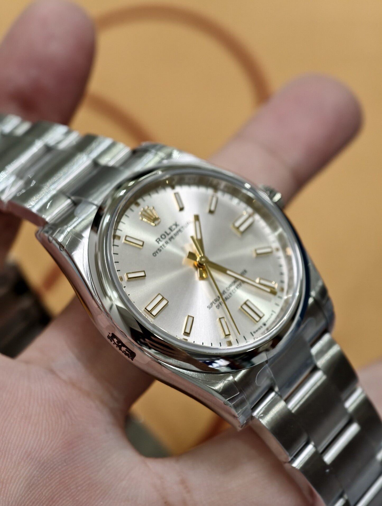 Rolex Oyster Perpetual 36 Silver Sunray Dial Watch