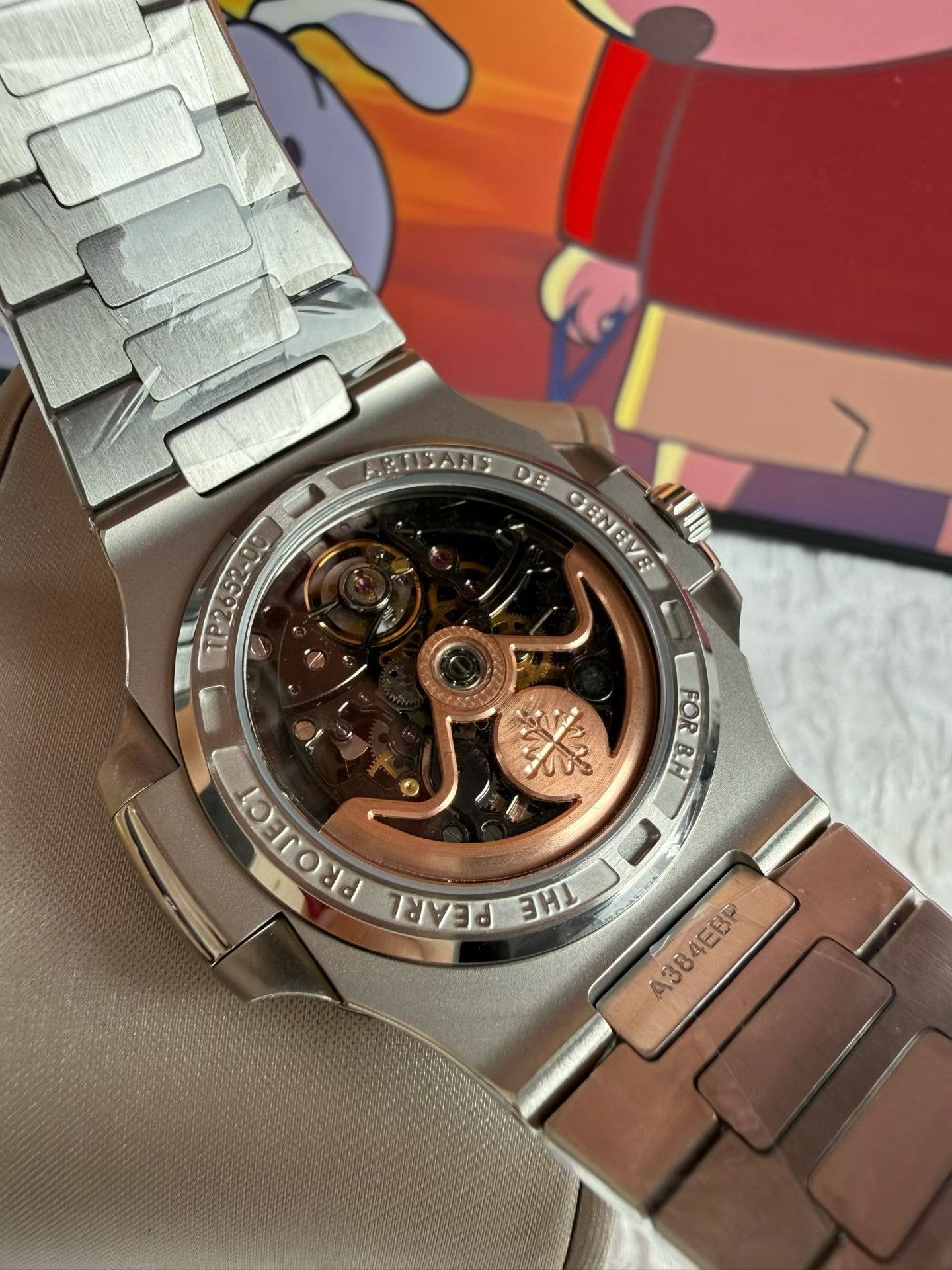 Custom Patek Philippe Nautilus 5711 Skeleton Carbon Bezel