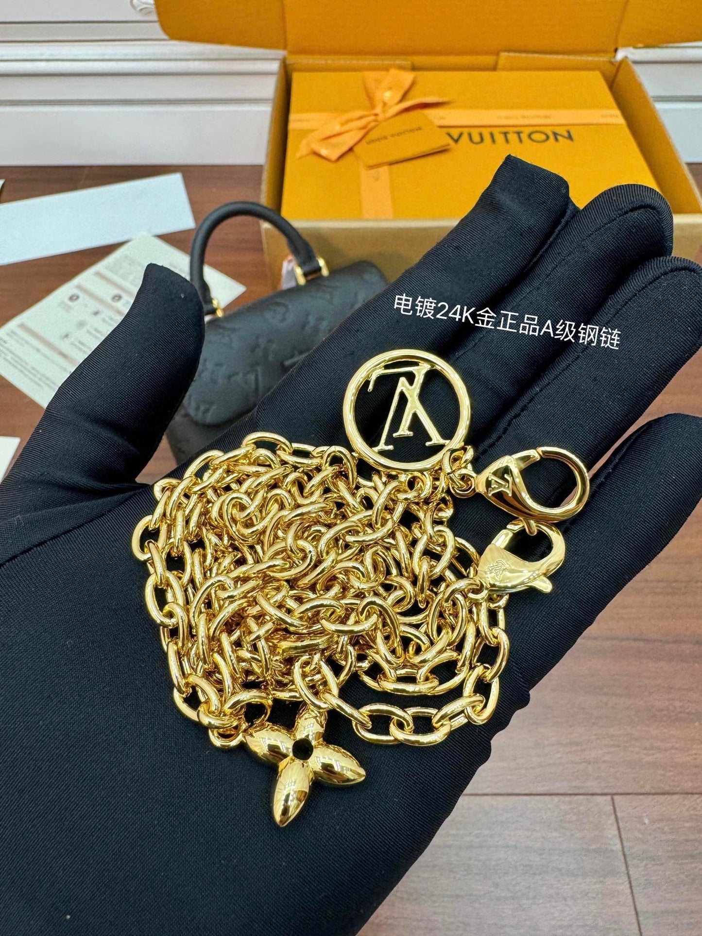 Louis Vuitton Nano Madeleine Bag in Black Monogram Empreinte Leather