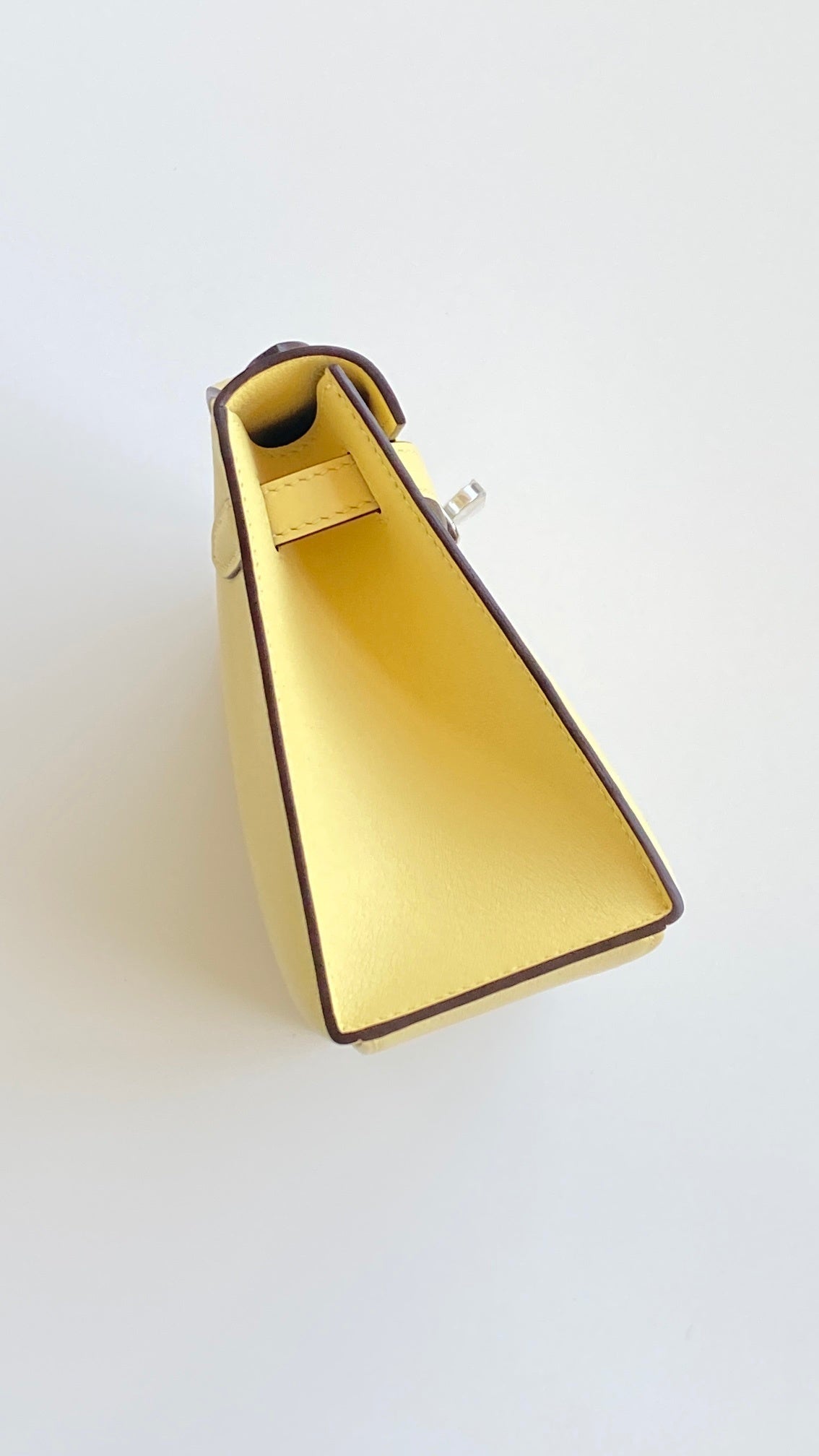 Hermès Kelly Pochette Yellow Swift Leather