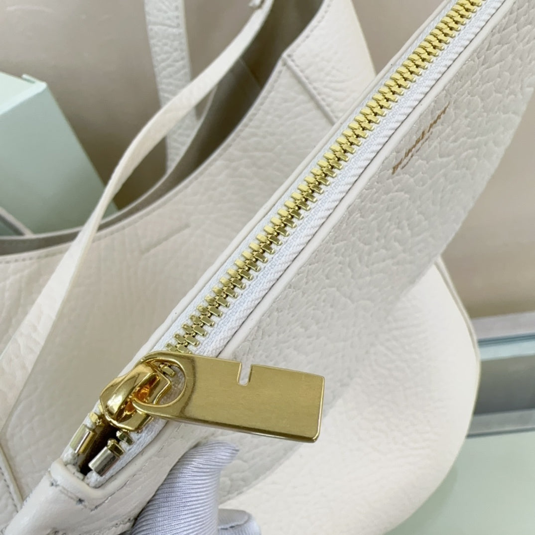Burberry Medium Chess Leather Shoulder Bag Light Beige Luxury Handbag