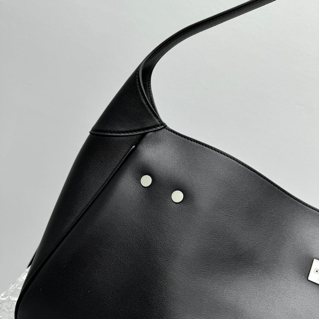 Balenciaga Bel Air Shoulder Bag | Luxury Leather Handbag with Turn-Lock Closure