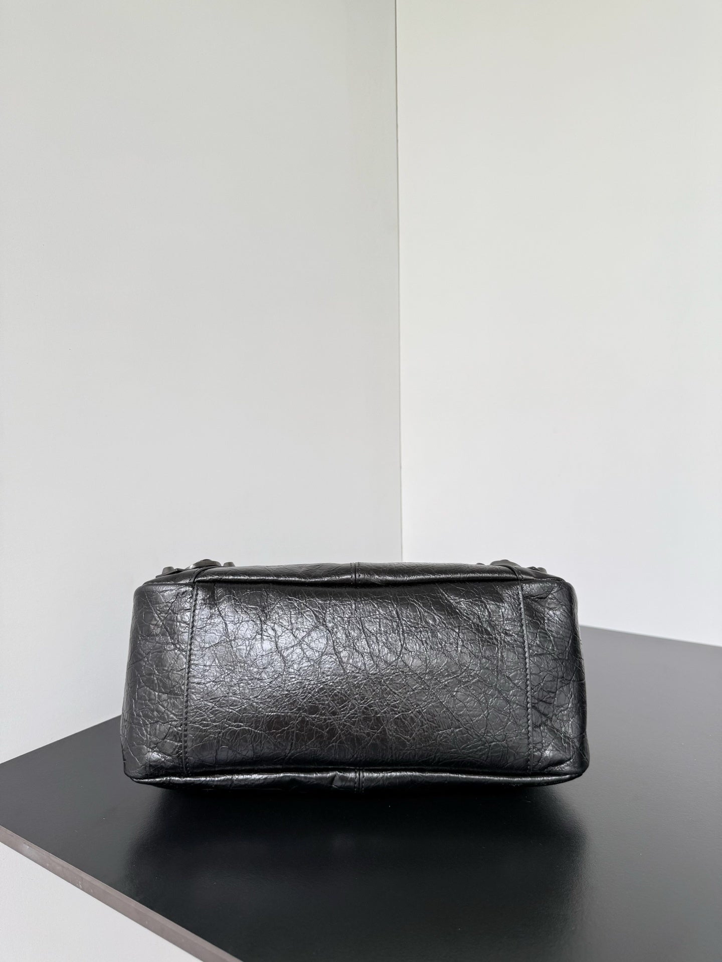 Balenciaga Le City Moto Medium Leather Shoulder Bag