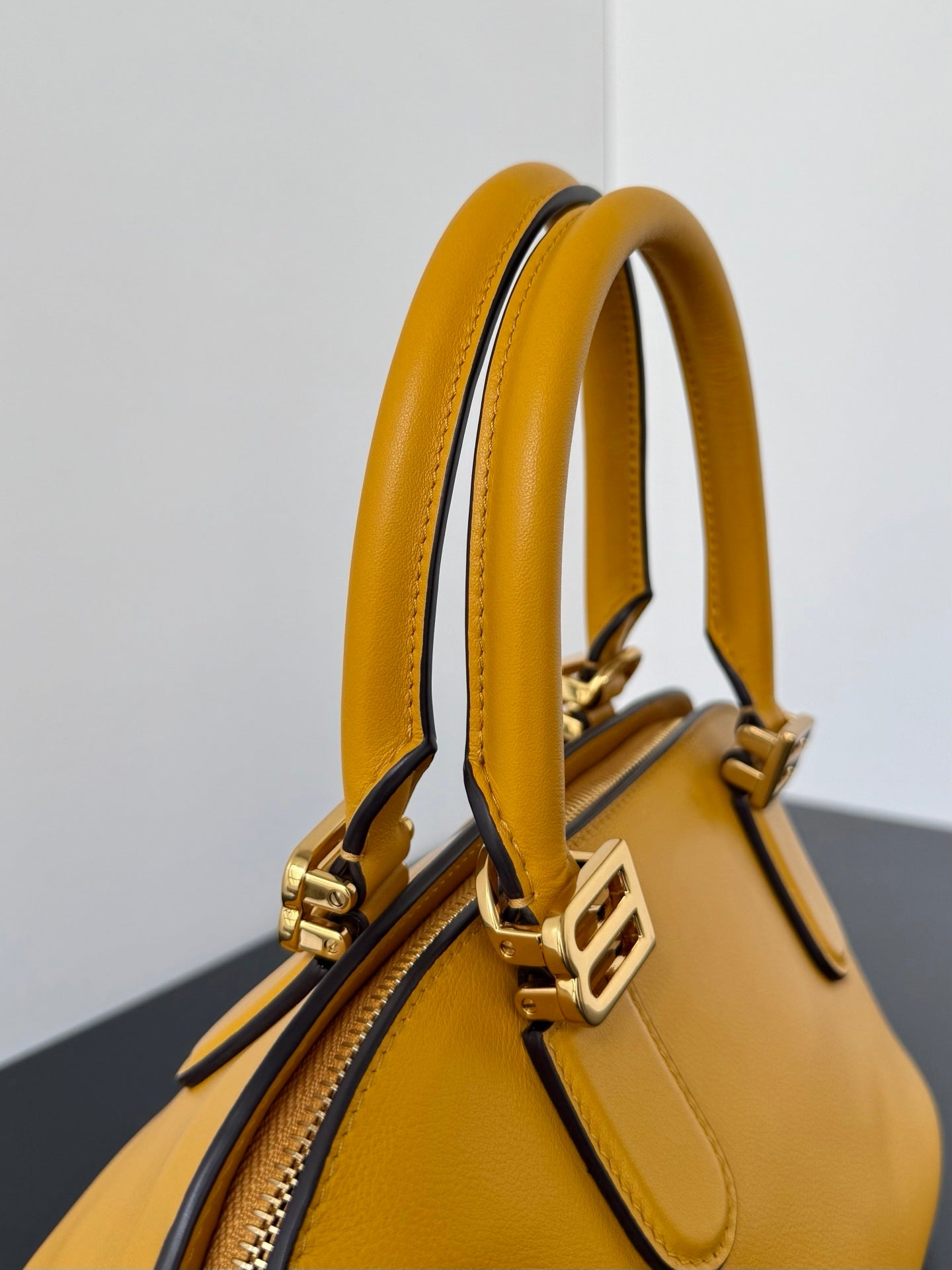 Balenciaga Bolero Mini Bowling Bag Curry