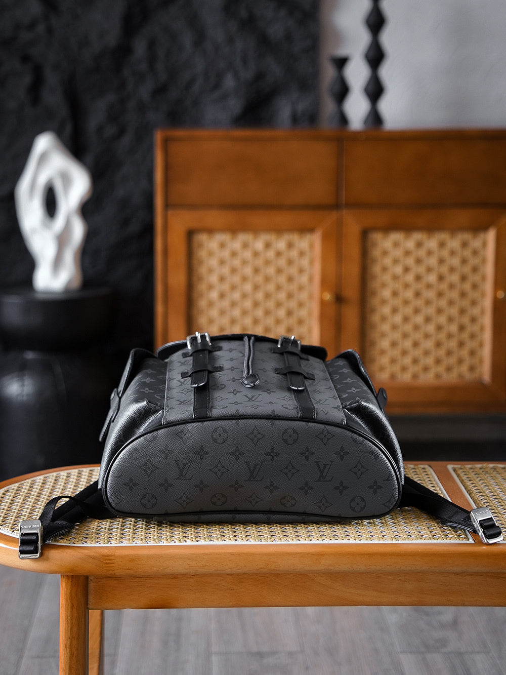 Louis Vuitton Christopher Backpack in Monogram Eclipse Reverse