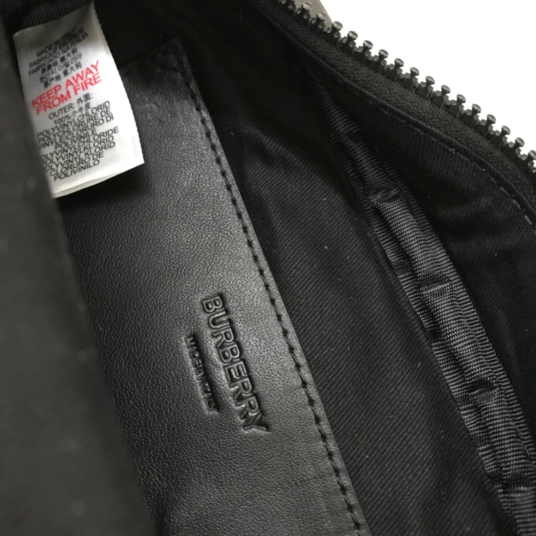 Burberry Paddy Italian-Tanned Calf Leather Crossbody Bag with Debossed Logo