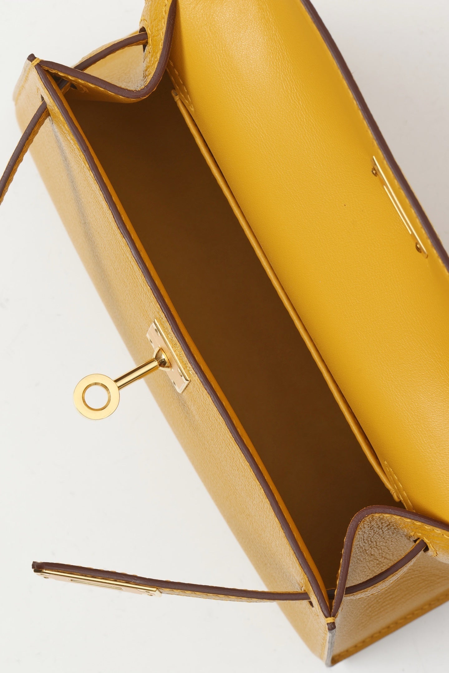 Hermès Mini Kelly 20 Yellow Epsom Leather