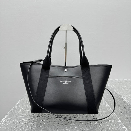 Balenciaga Medium Biarritz Black Calfskin Tote