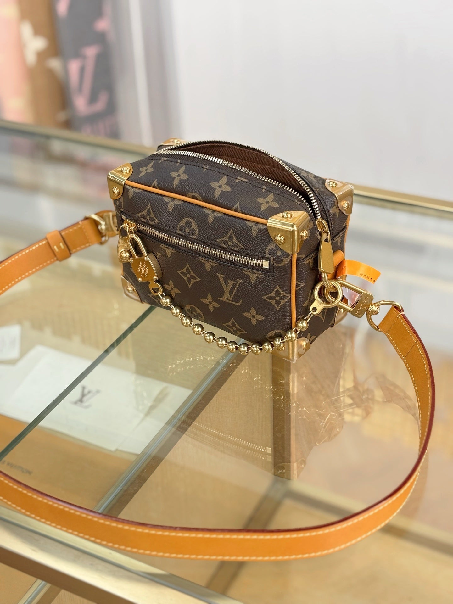 Louis Vuitton Mini Soft Trunk Monogram Canvas with Cowhide Leather Trim