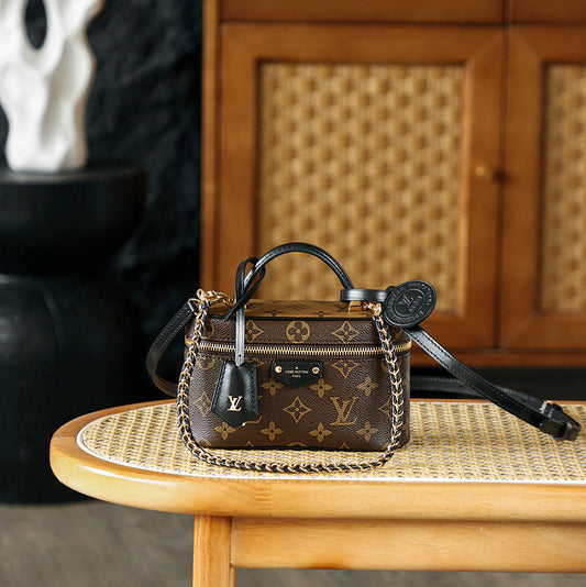 Louis Vuitton Vanity PM Bag in Monogram & Monogram Reverse Canvas