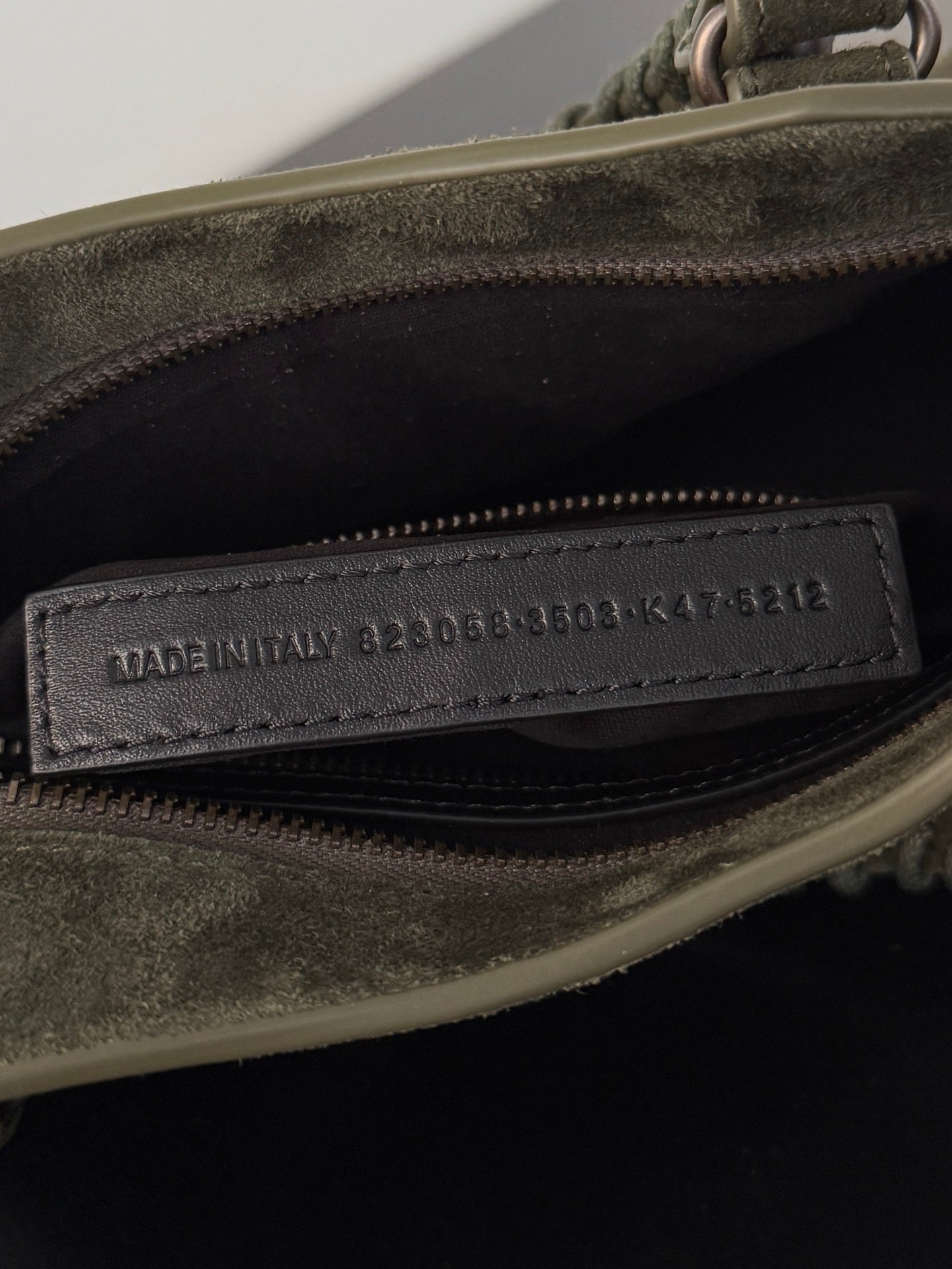 Balenciaga Le City Small Khaki Leather Bag