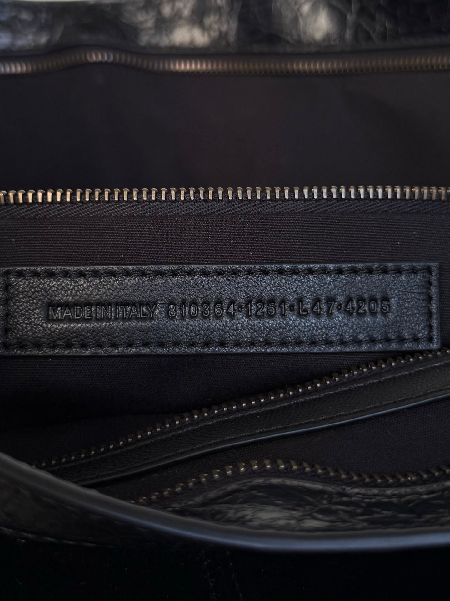 Balenciaga Le City Travel Bag Black Arena Lambskin