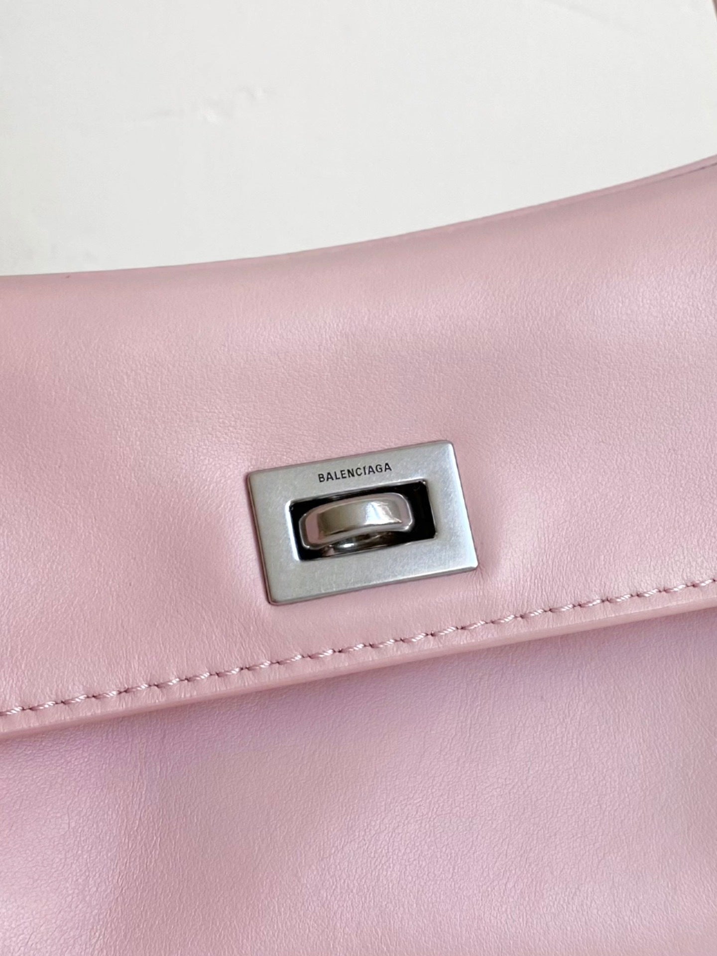 Balenciaga Rodeo Mini Suede Pink Bag