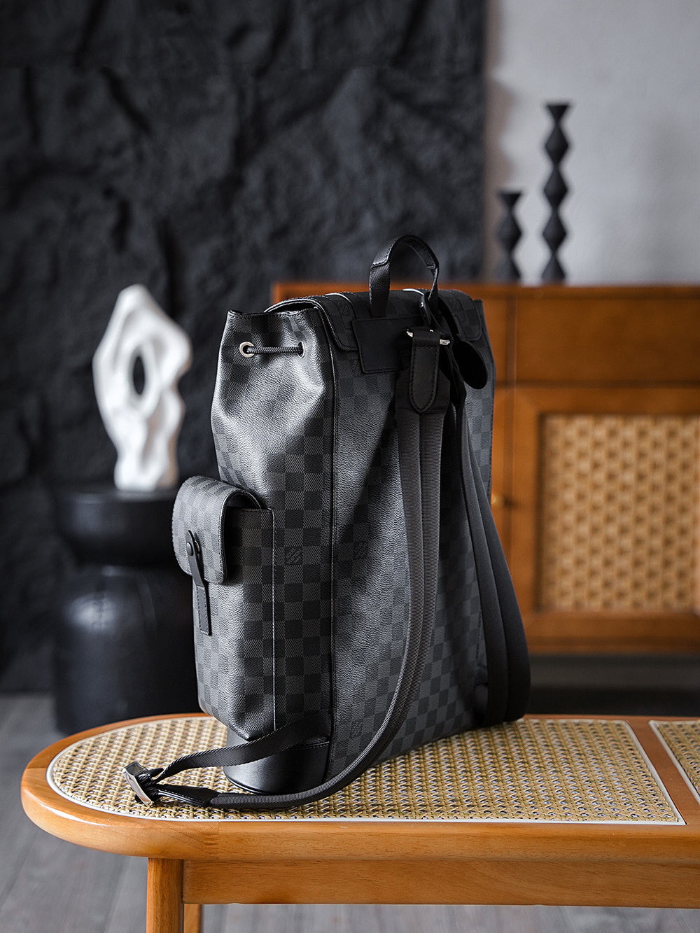 Louis Vuitton Christopher PM Backpack in Damier Graphite