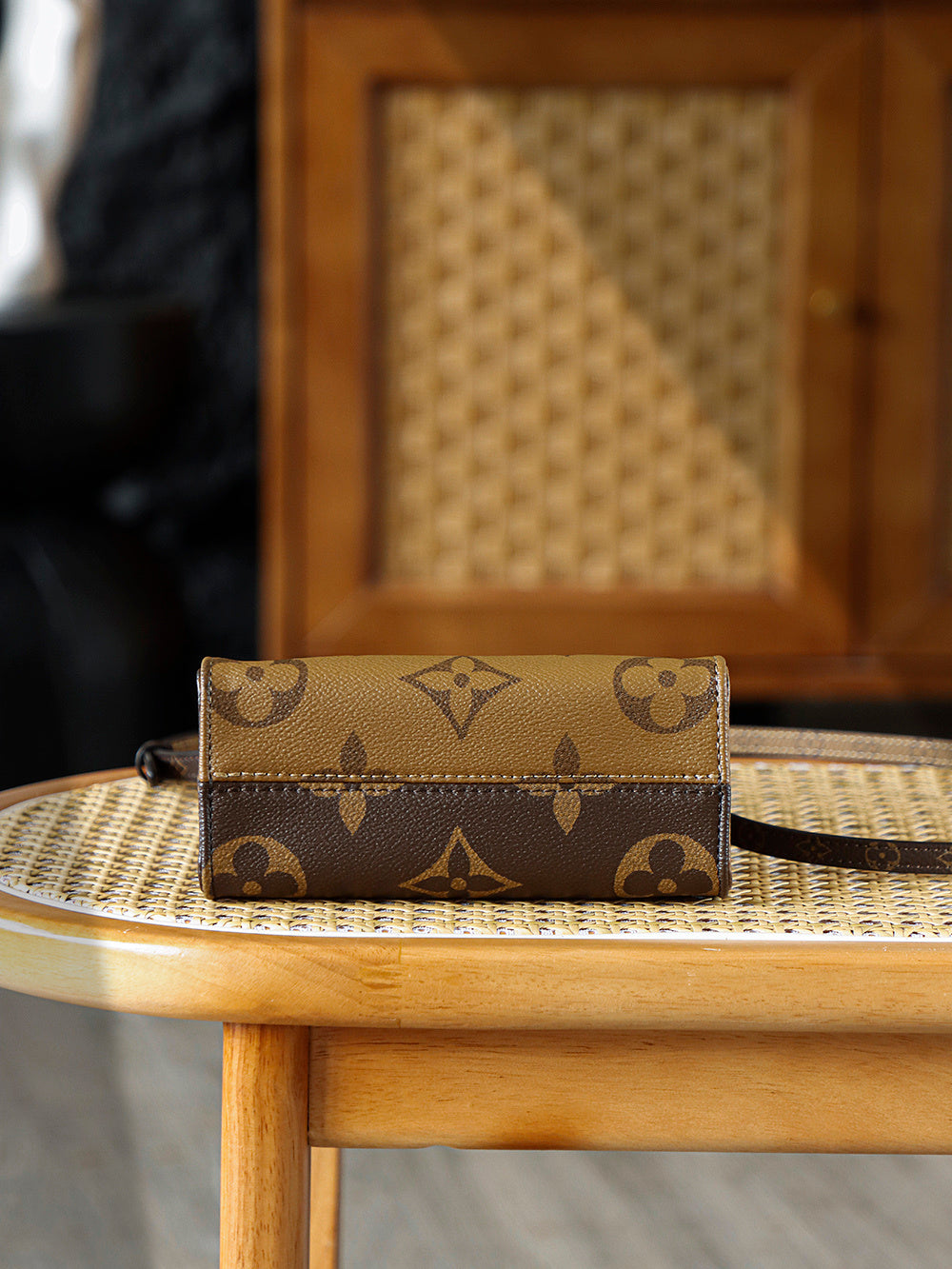Louis Vuitton OnTheGo BB Bag in Monogram & Monogram Reverse Canvas