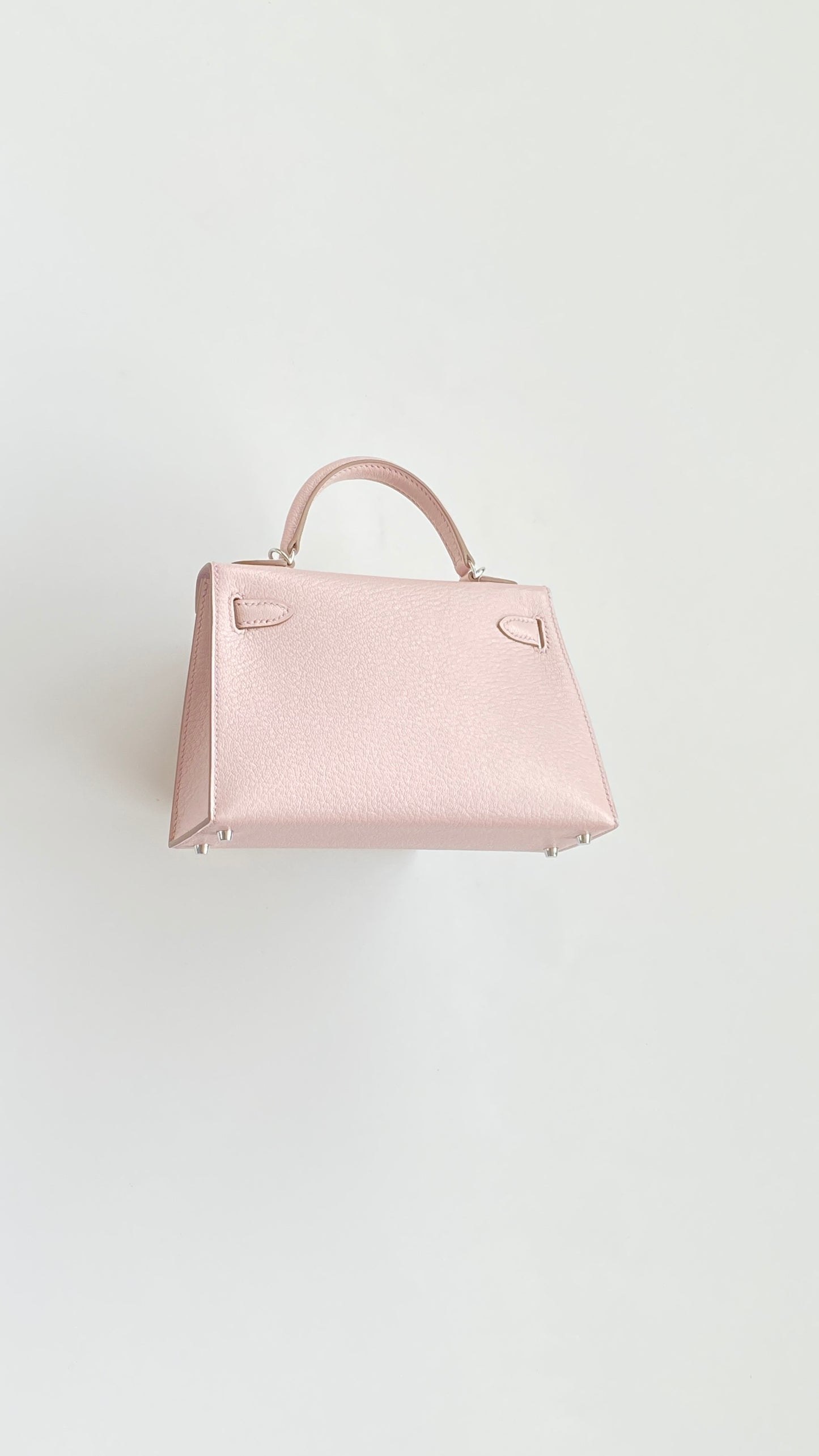 Hermès Mini Kelly Mauve Pale Epsom Leather