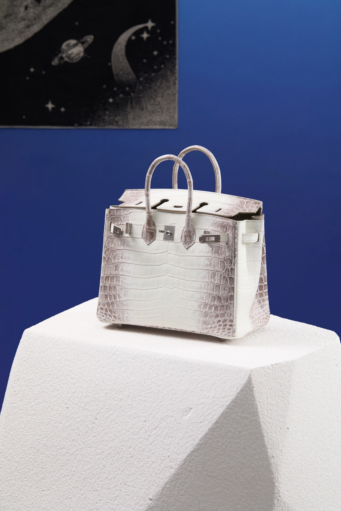 Hermès Birkin Himalaya Niloticus Crocodile – Iconic White & Grey Gradient Exotic Leather Bag