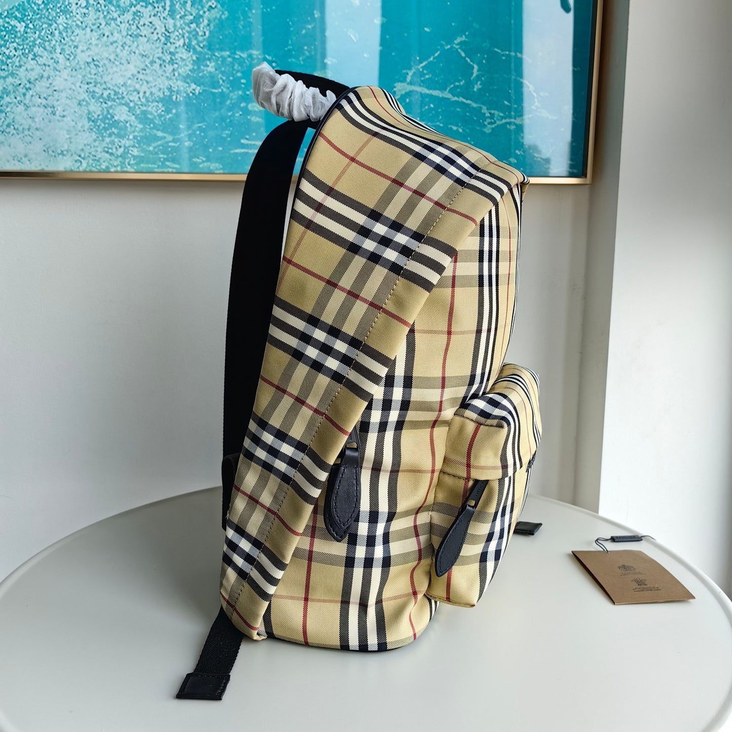 Burberry Jett Backpack Archive Beige Check Luxury Backpack