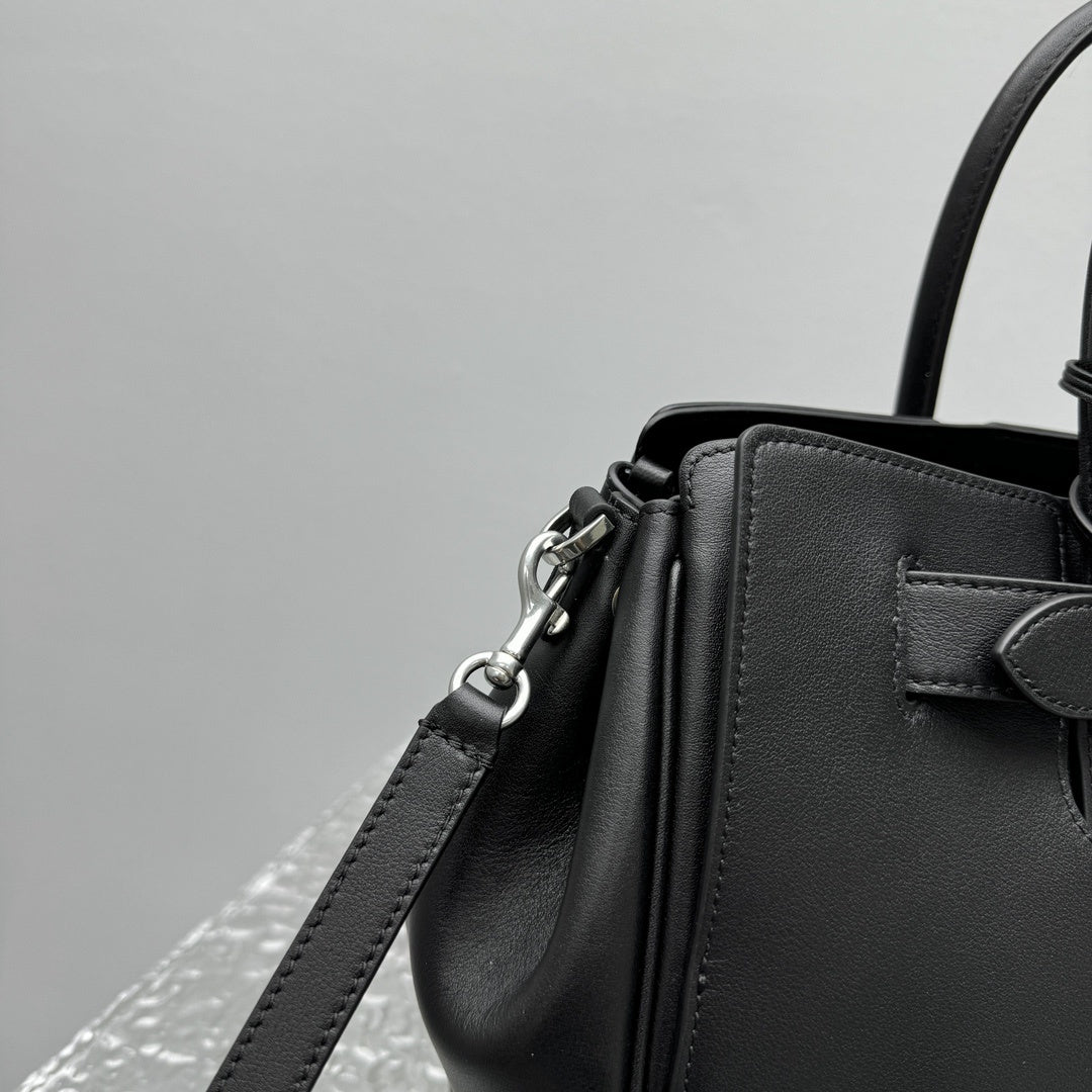 Balenciaga Bel Air Carry All Black Calfskin Luxury Tote Bag