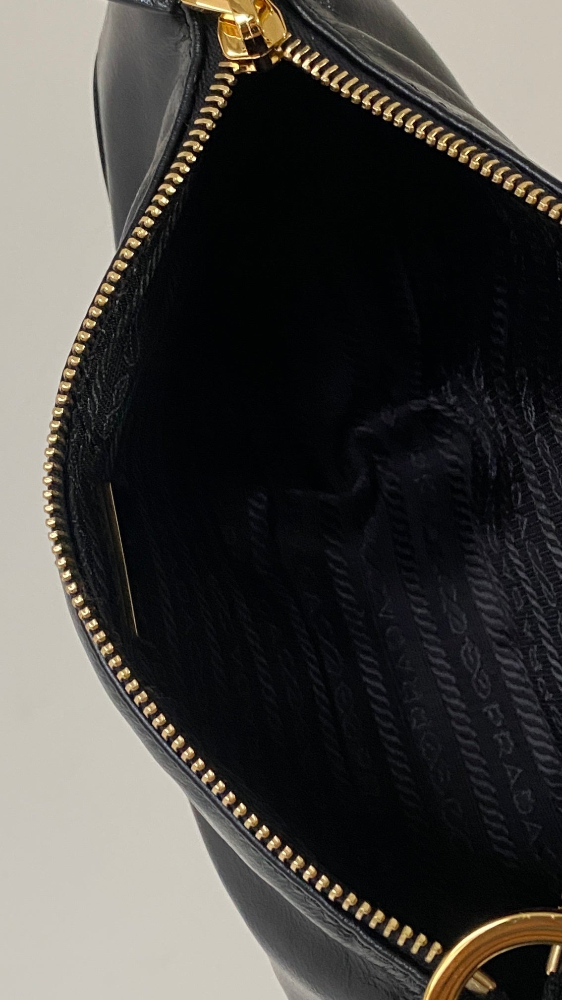 Prada Re-Edition 2002 Small Shoulder Bag in Black Soft Lux Calfskin Leather