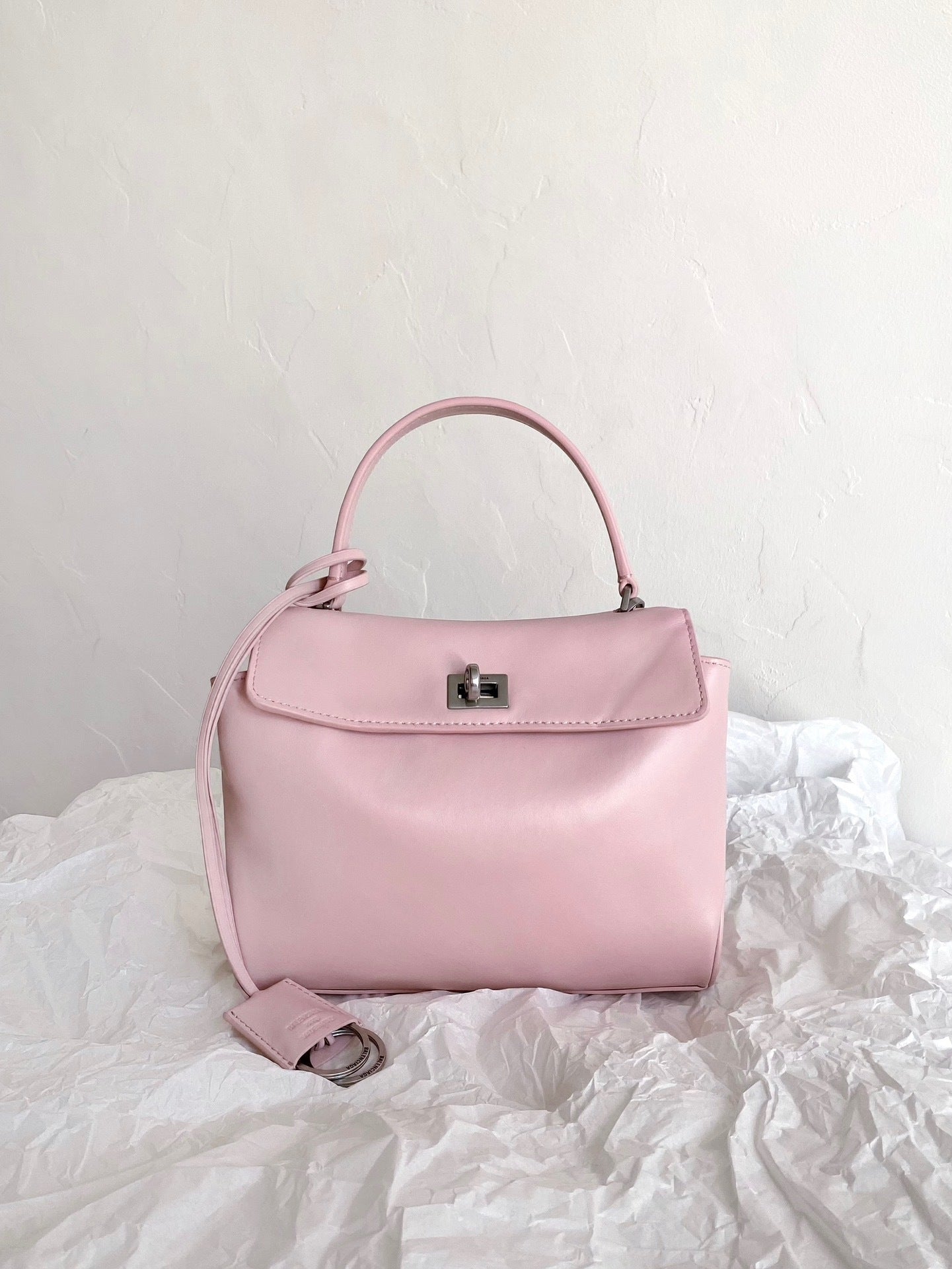 Balenciaga Rodeo Mini Suede Pink Bag
