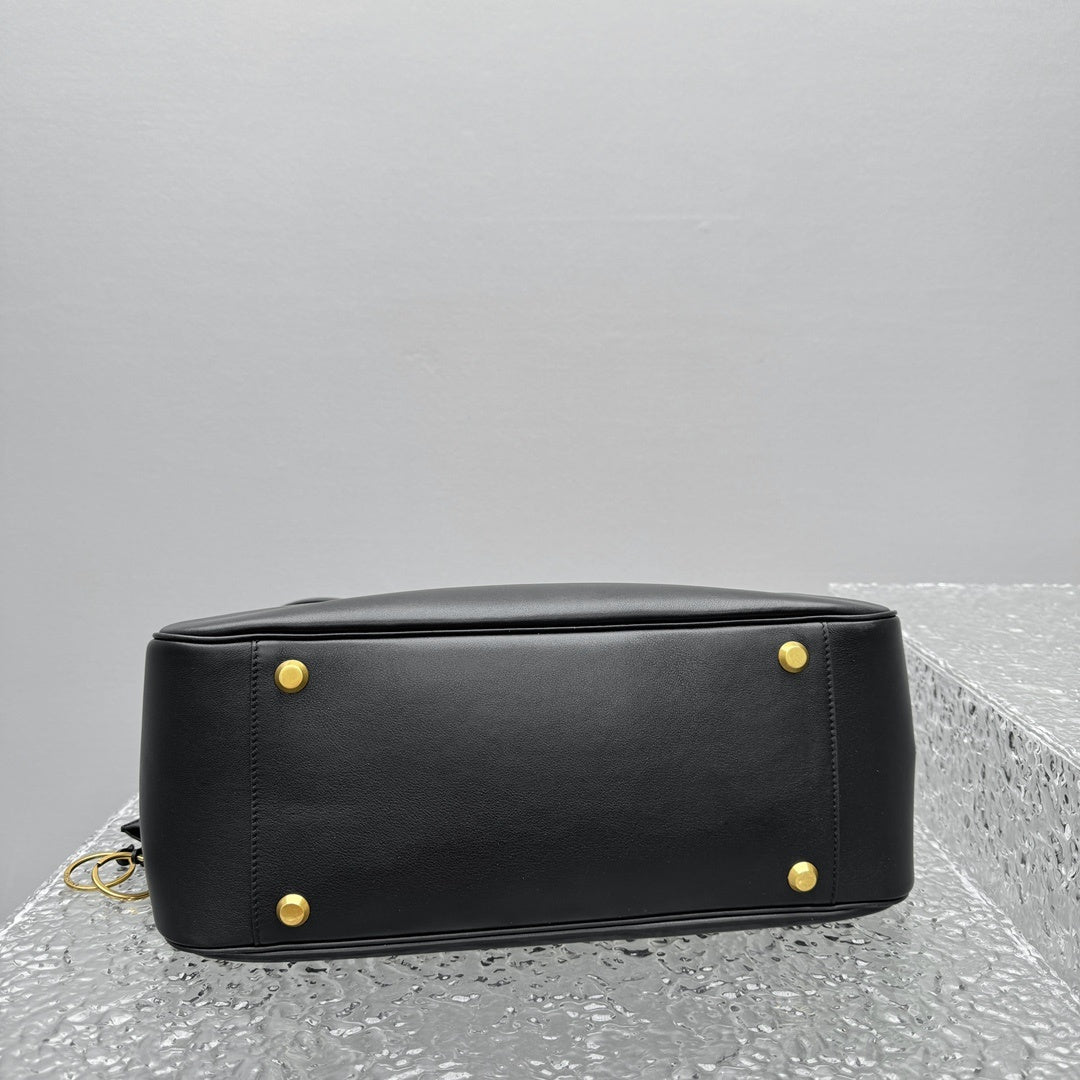 Balenciaga Bel Air Large Hobo Bag | Luxury Leather Shoulder Bag with Gold Turn-Lock
