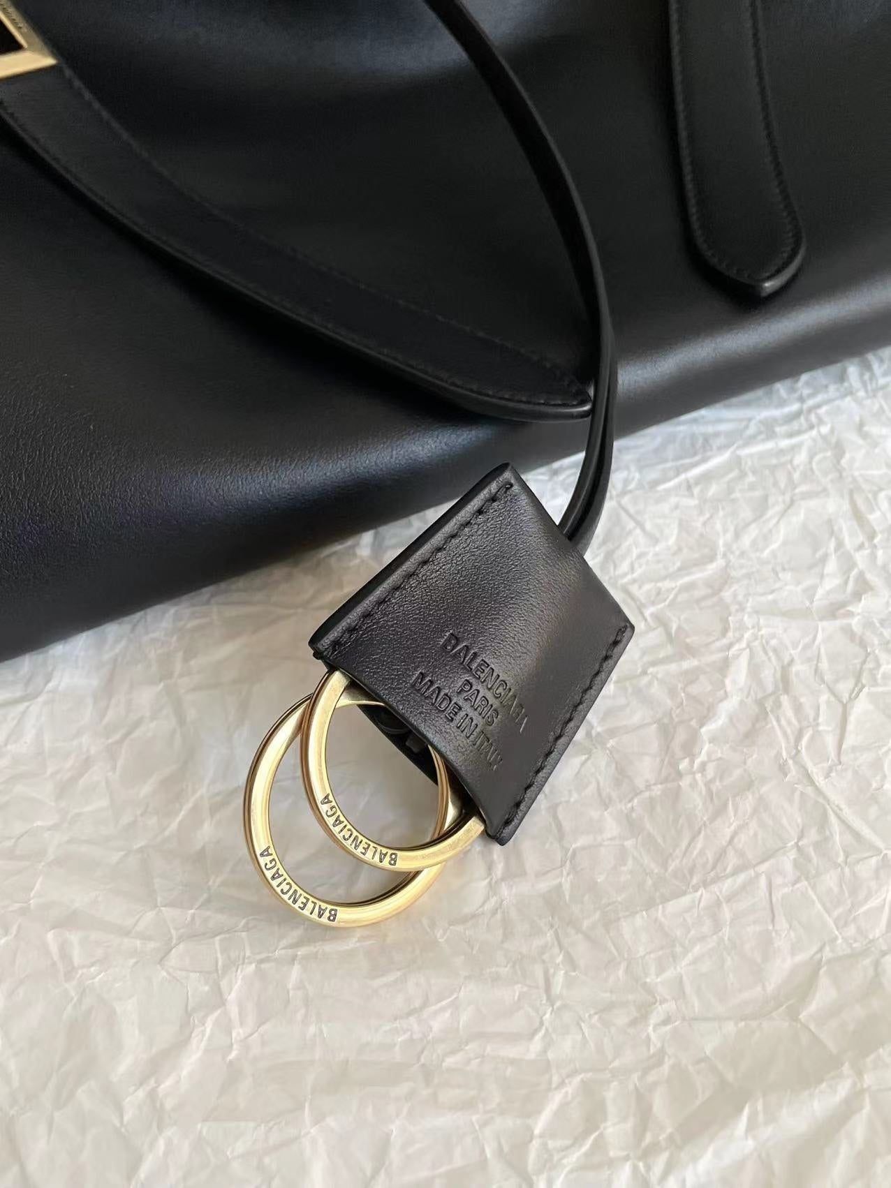 Balenciaga Bel Air Hobo Bag with Belt Buckle Detail