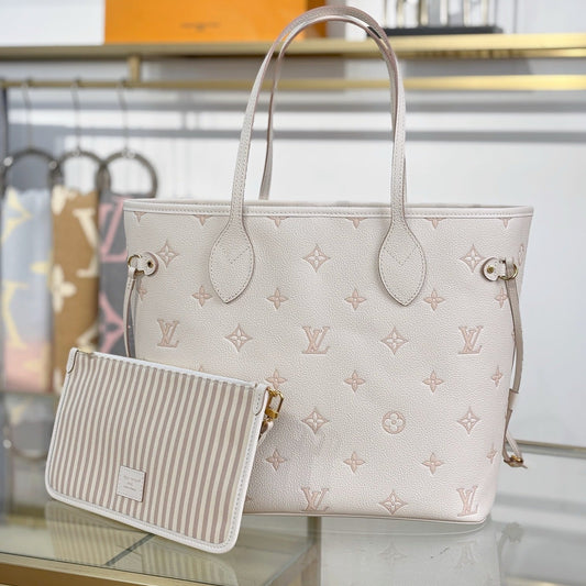 Louis Vuitton Neverfull MM Tote in Monogram Empreinte Leather