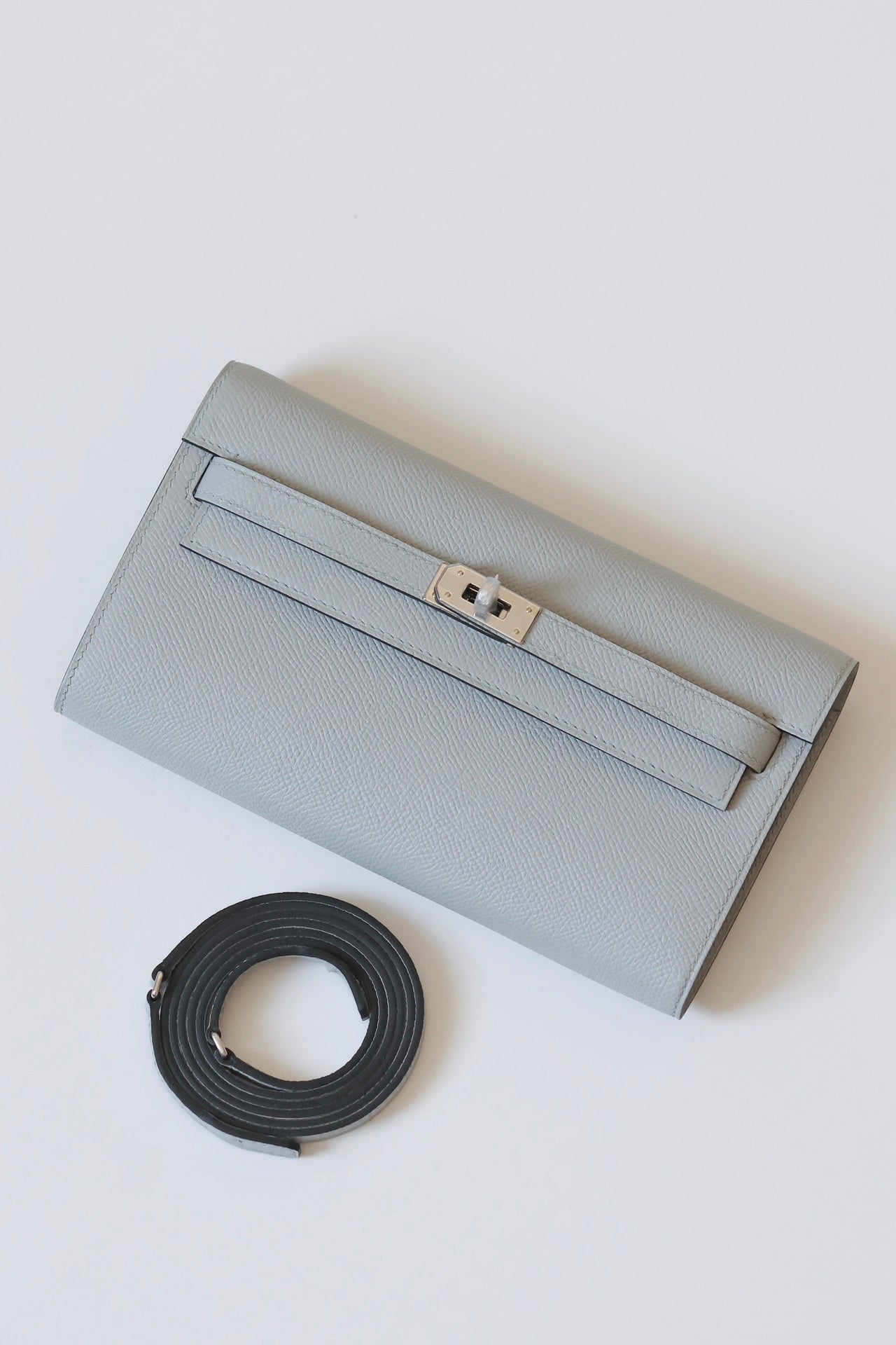 Hermès Kelly Classique To Go Bleu Glacier Epsom