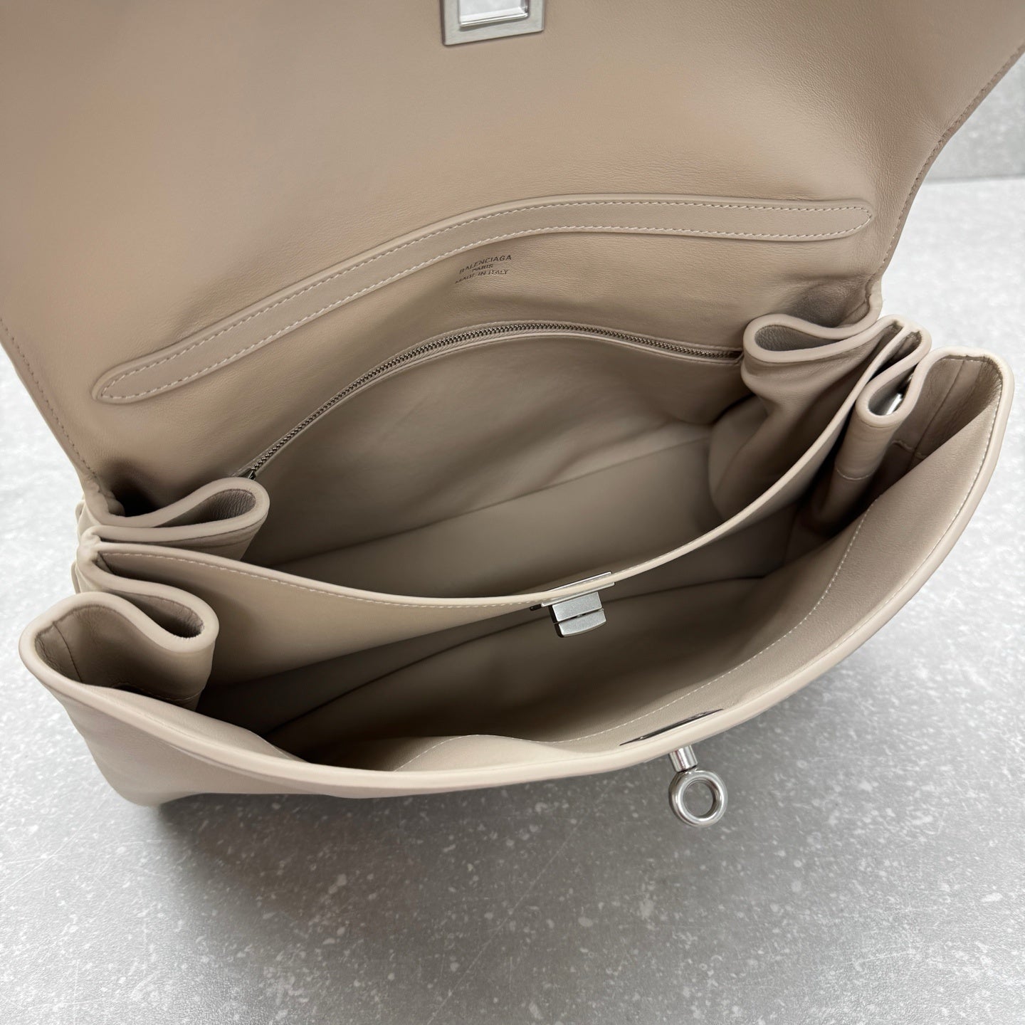 Balenciaga Rodeo Almond Leather Handbag