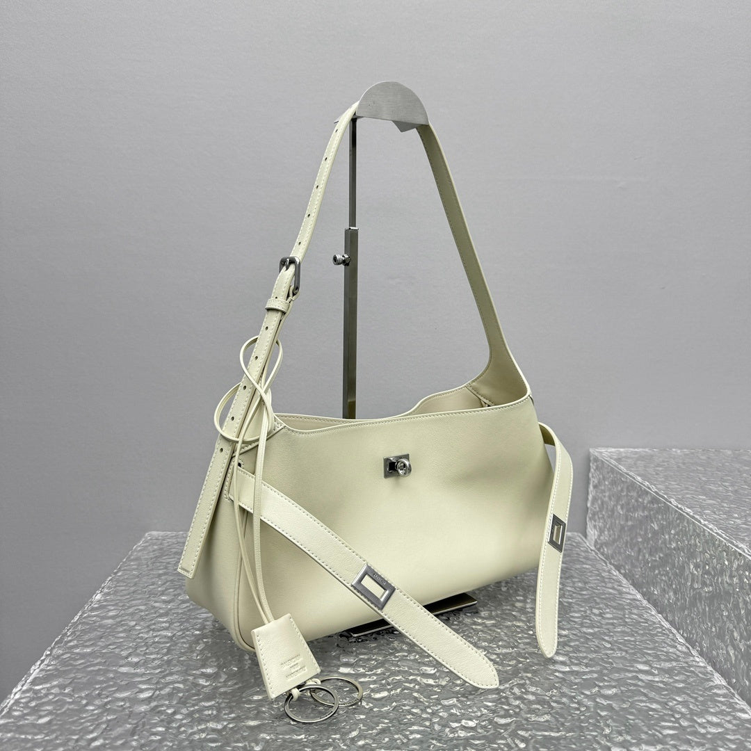 Balenciaga Bel Air Small Shoulder Bag | Silver Hardware Luxury Handbag
