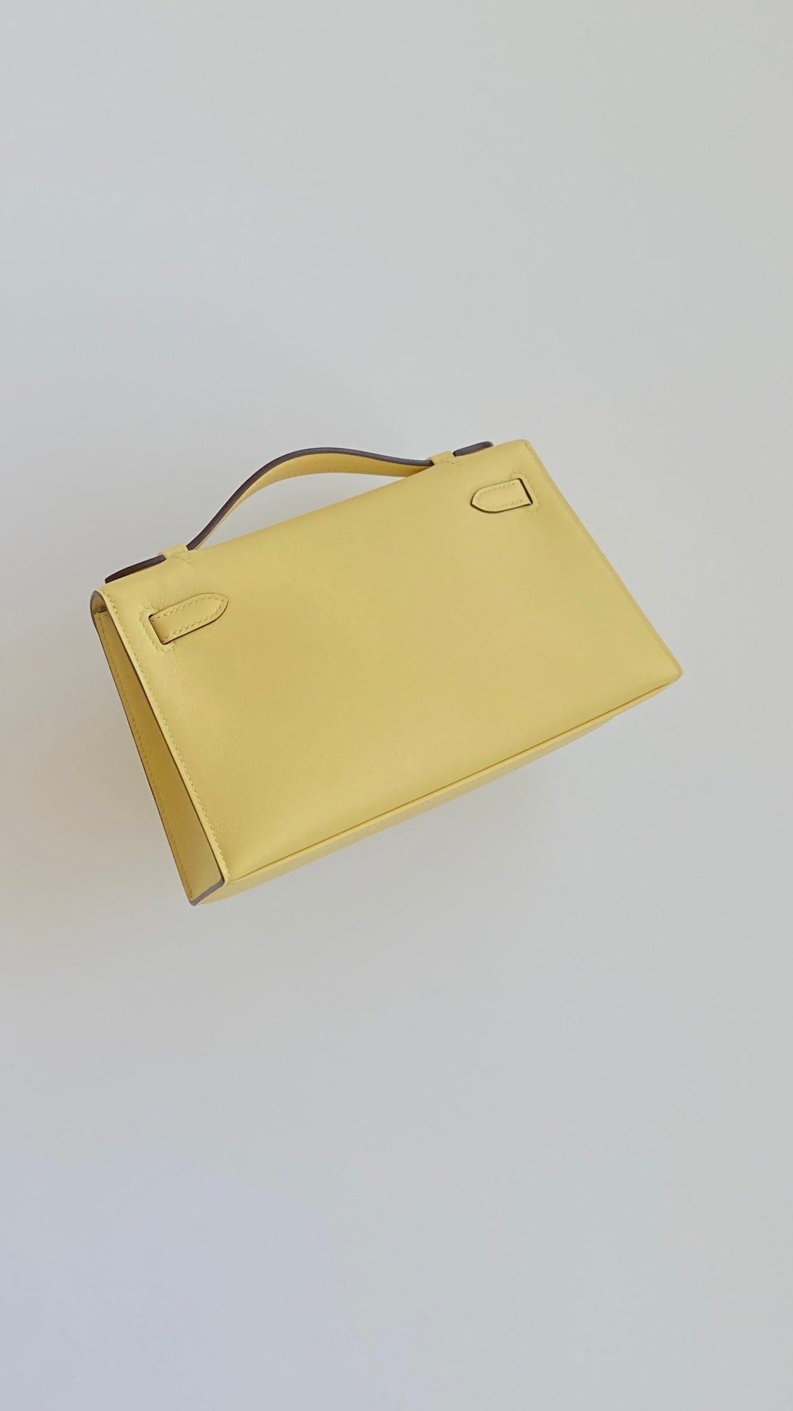Hermès Kelly Pochette Yellow Swift Leather