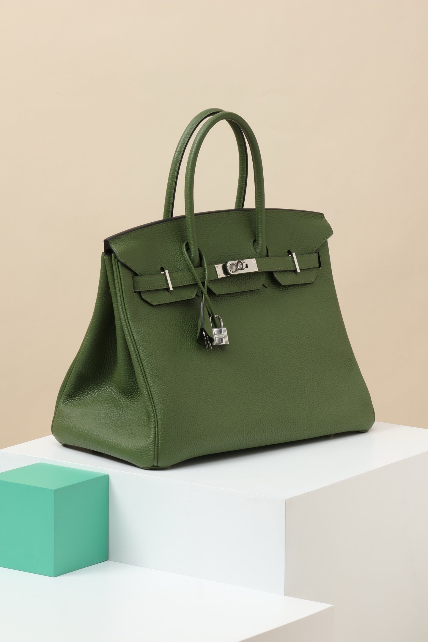 Hermès Birkin 35 Green – Classic Luxury Designer Handbag