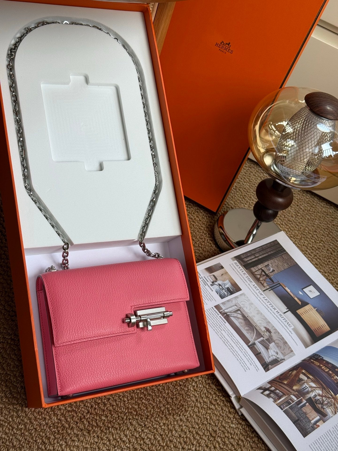 Hermès Verrou Chaine Mini Rose Lipstick