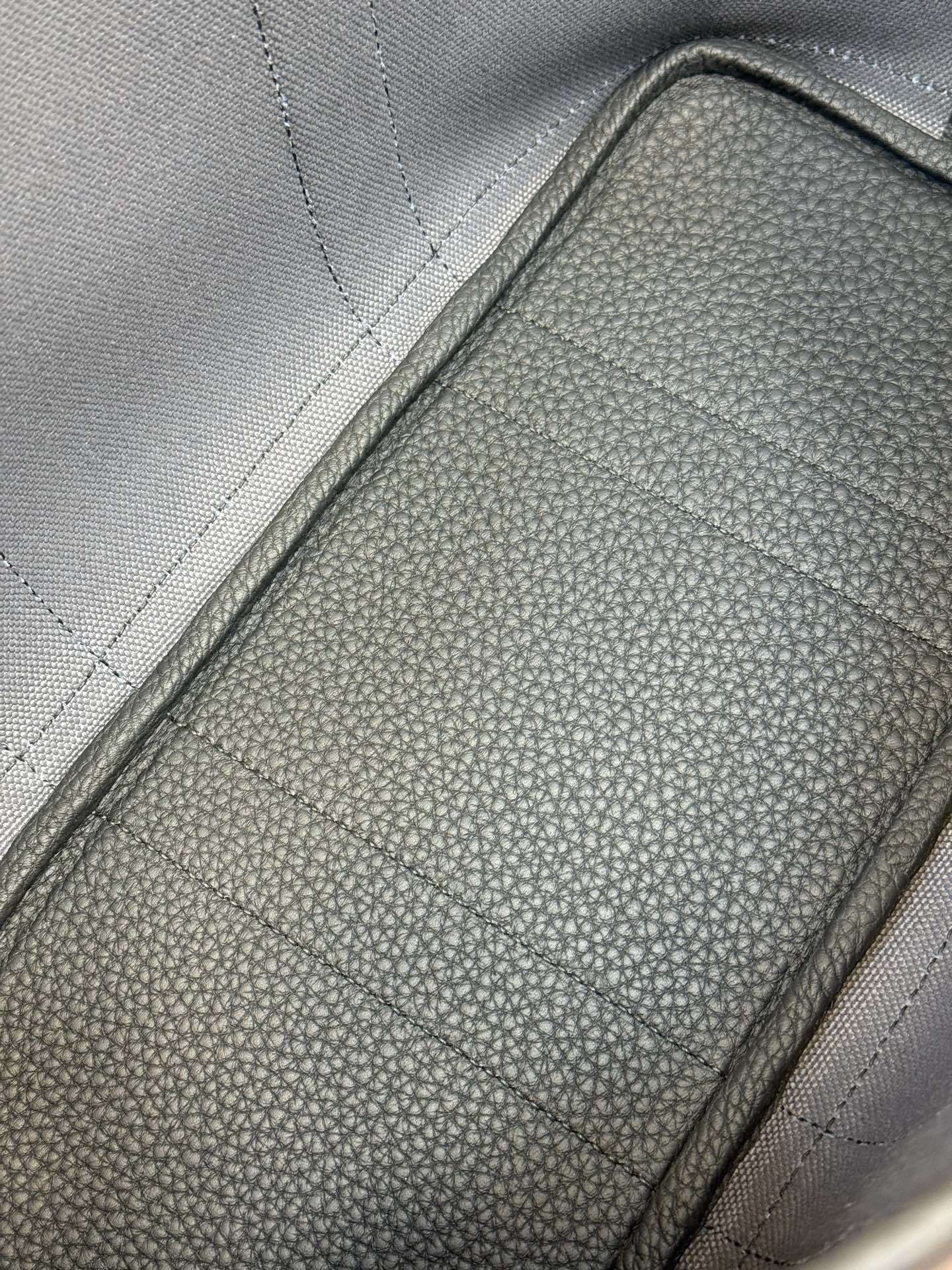 Hermès Garden Party 30 Ardoise Canvas & Negonda Leather Tote