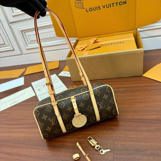 Louis Vuitton Hang On Handbag in Monogram Canvas