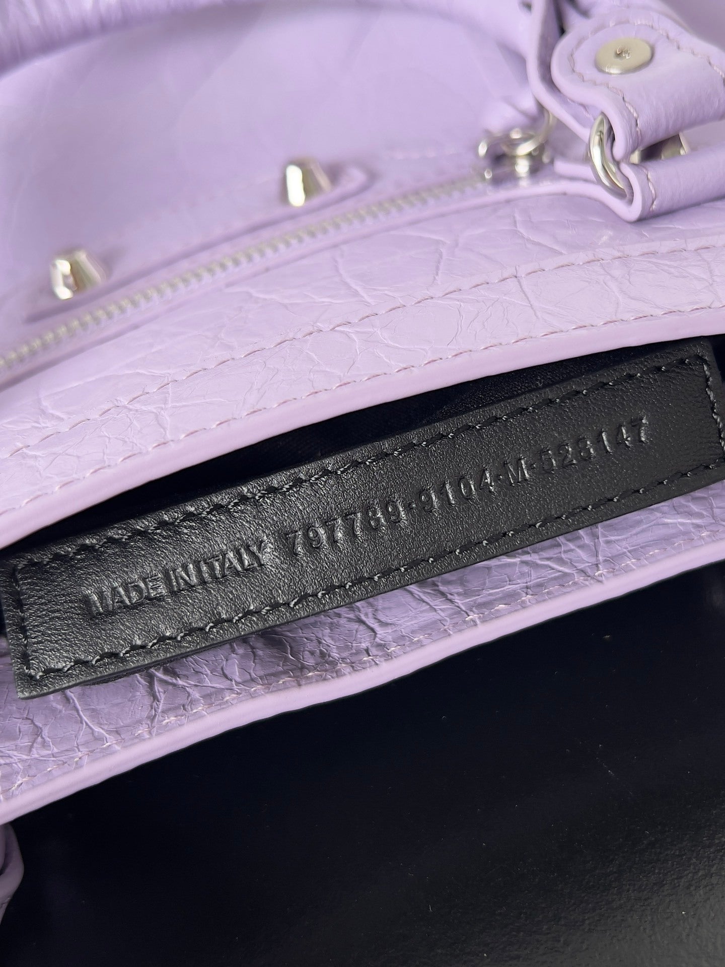 Balenciaga Le City Small Light Purple Arena Lambskin Bag