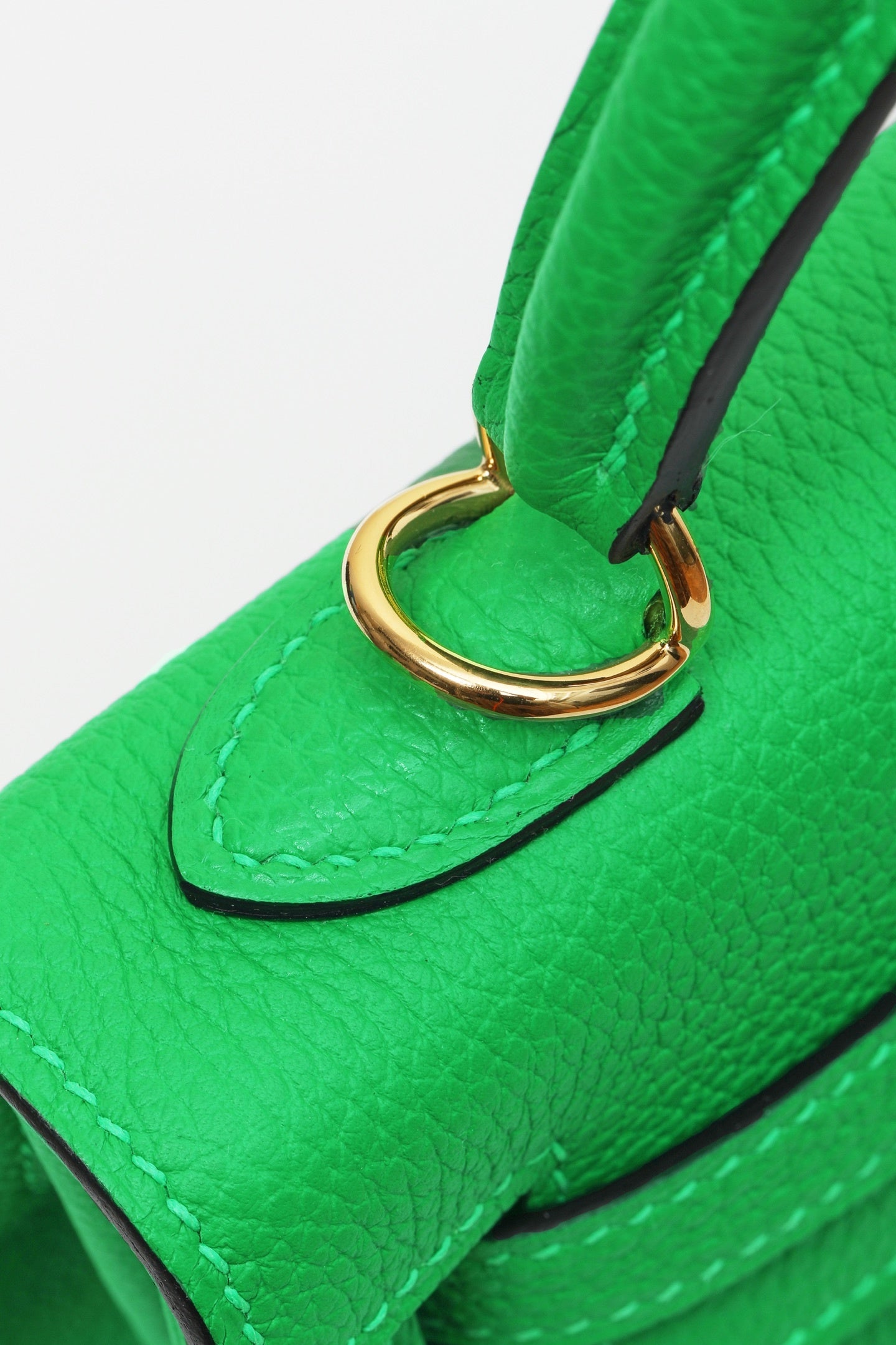 Hermès Kelly Bambou Green Togo Gold Hardware