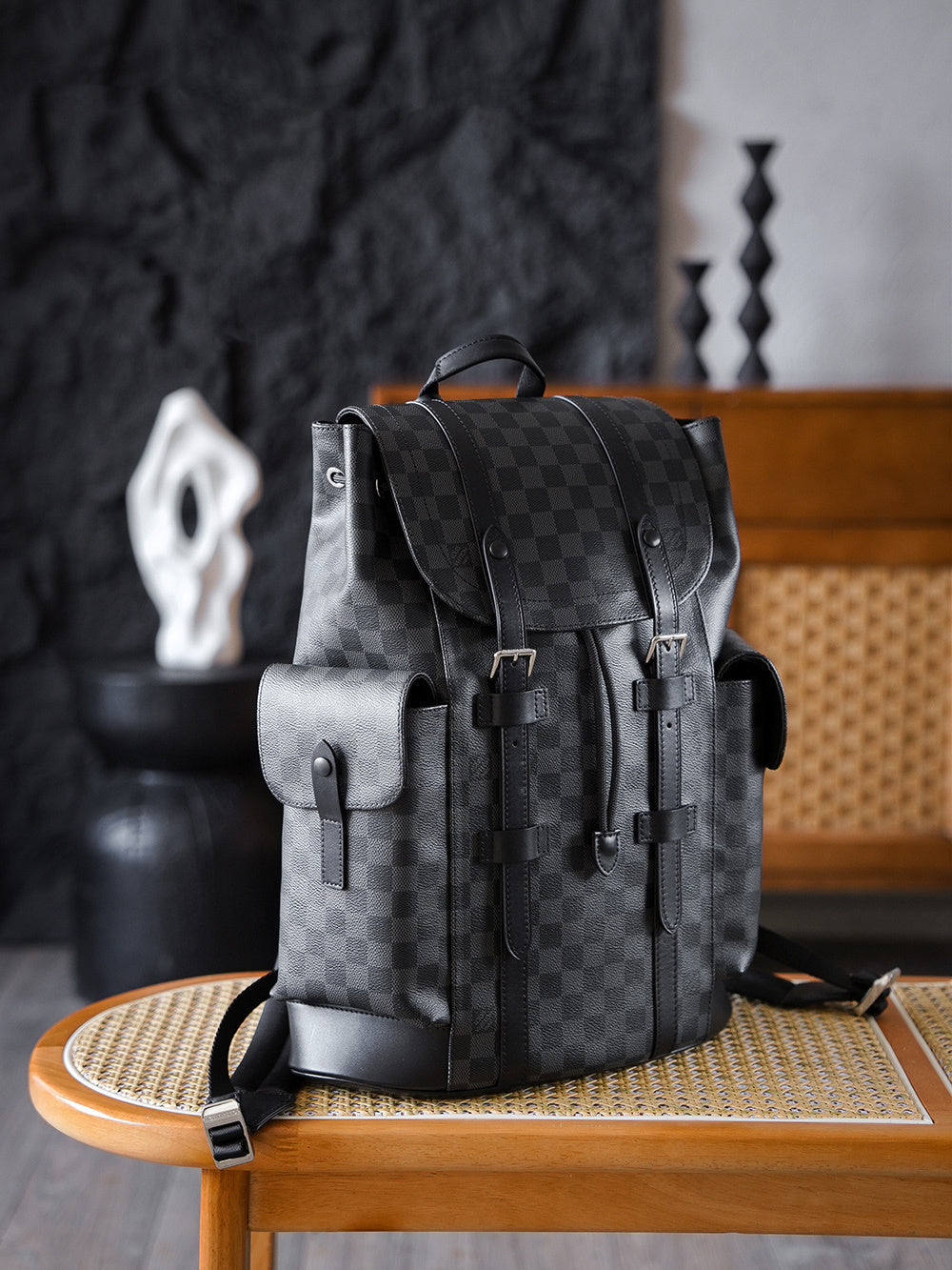 Louis Vuitton Christopher PM Backpack in Damier Graphite
