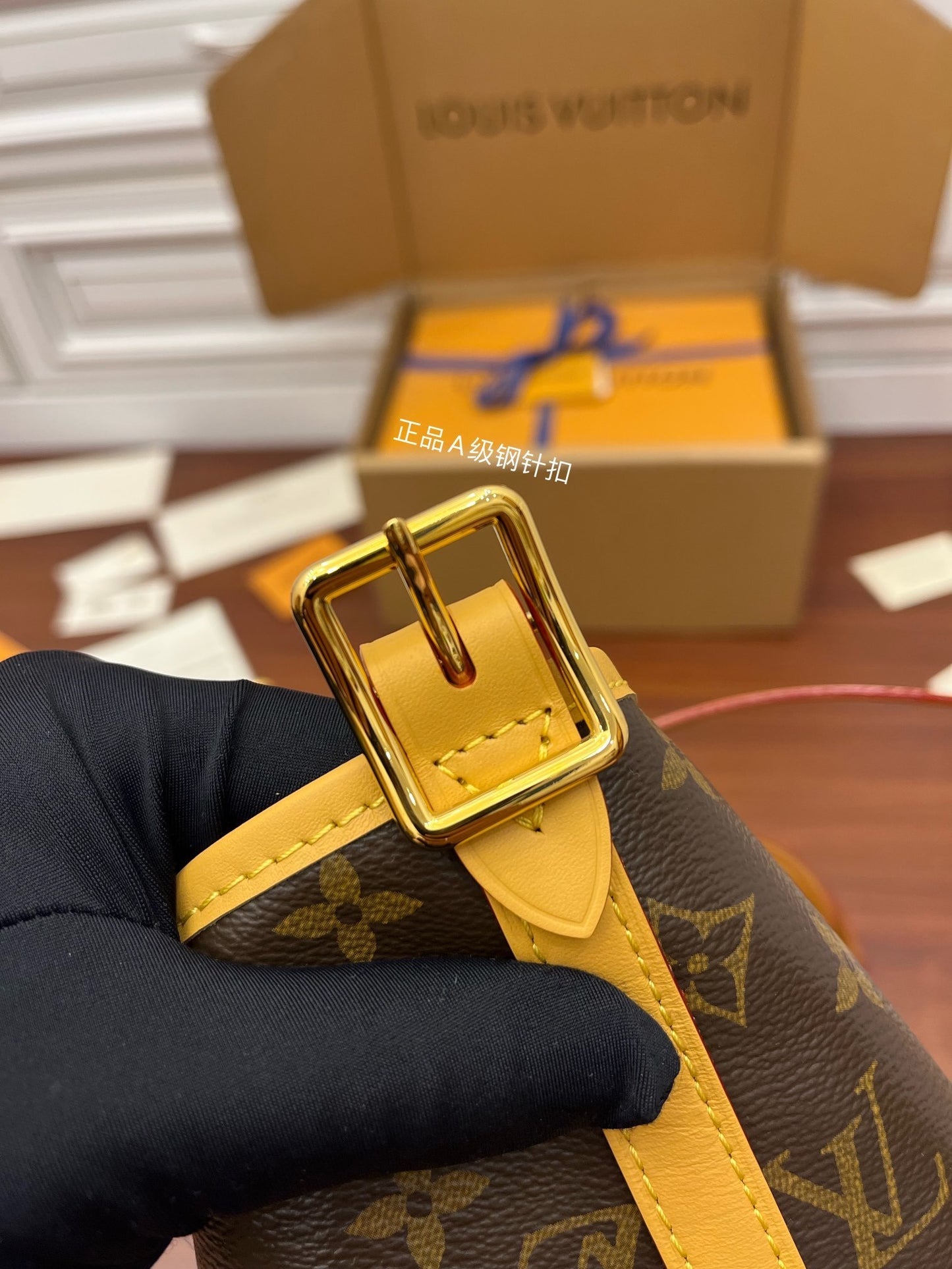 Louis Vuitton CarryAll PM Handbag – Monogram Canvas with Natural Leather Trim