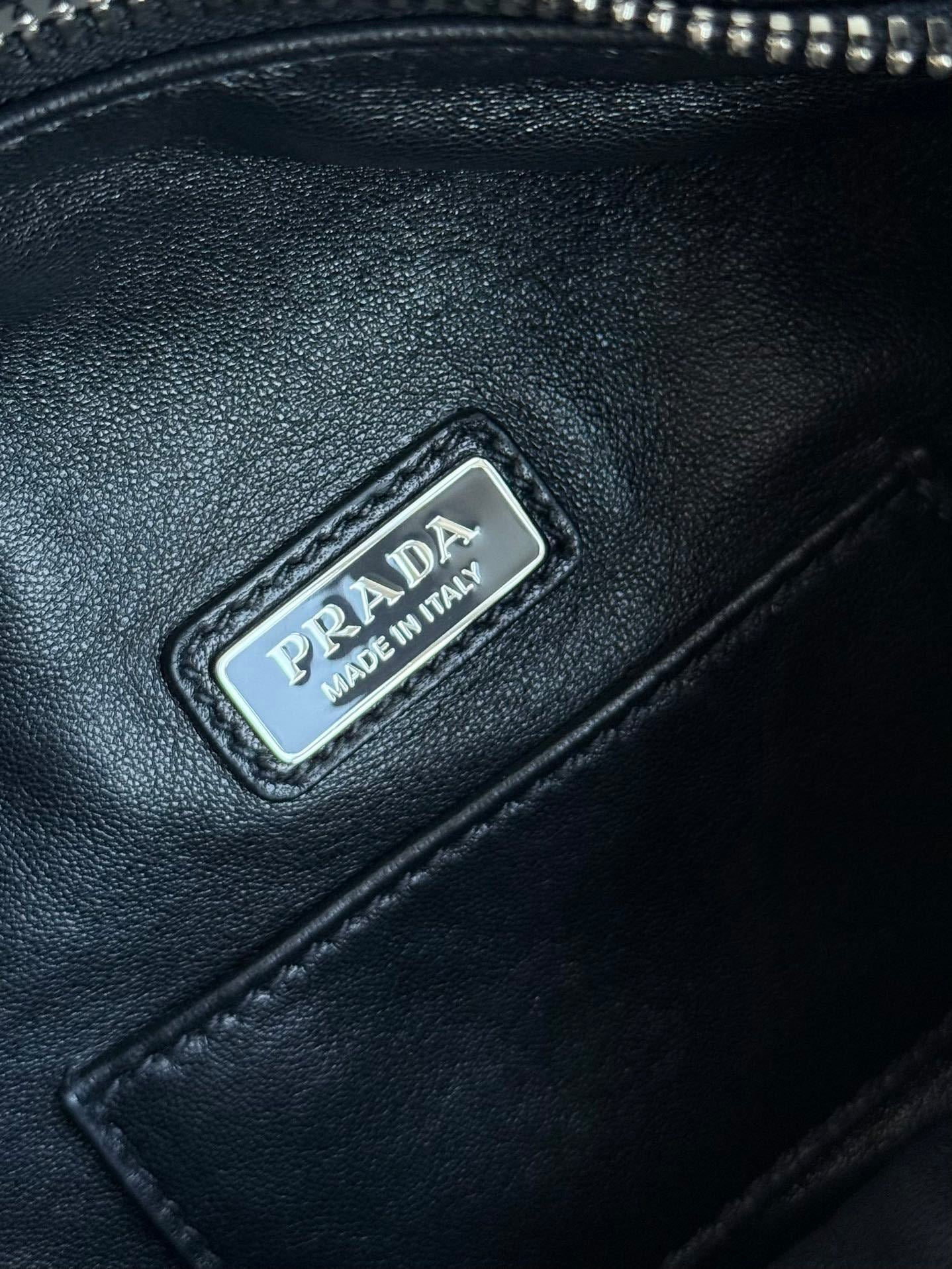 Prada Black Leather Messenger Bag