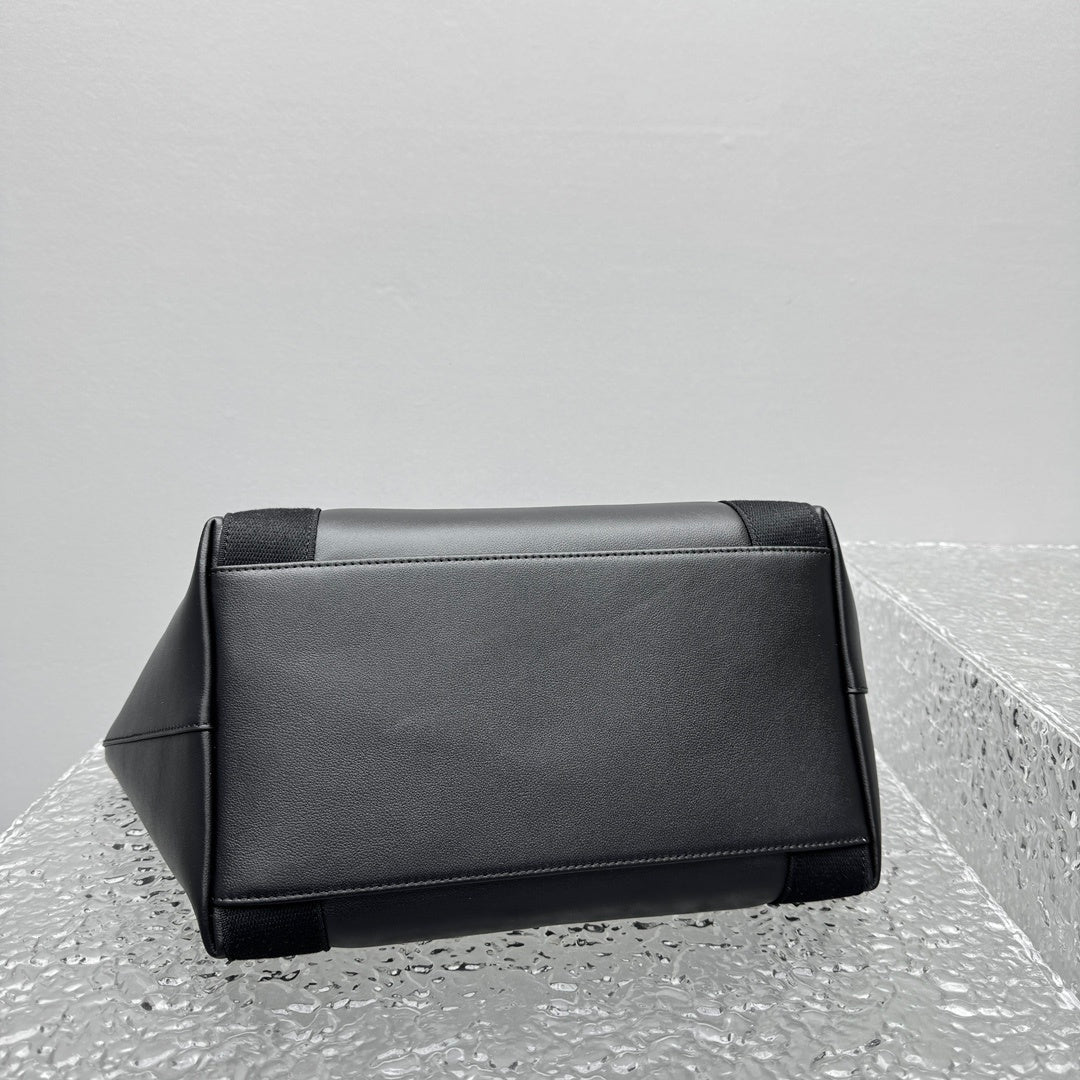 Balenciaga Medium Biarritz Black Calfskin Tote
