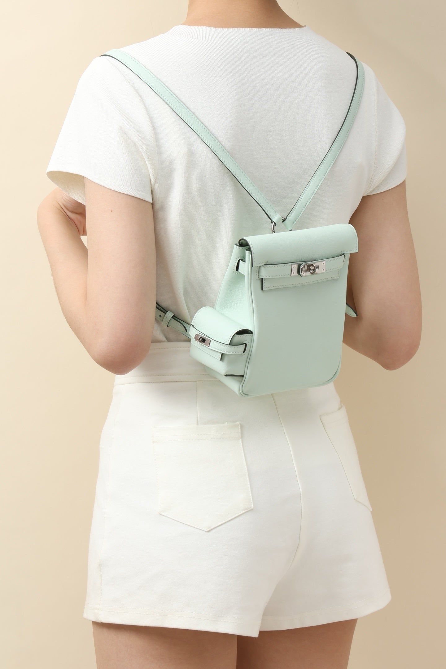 Hermès Kelly Jump Vert Peppermint Backpack