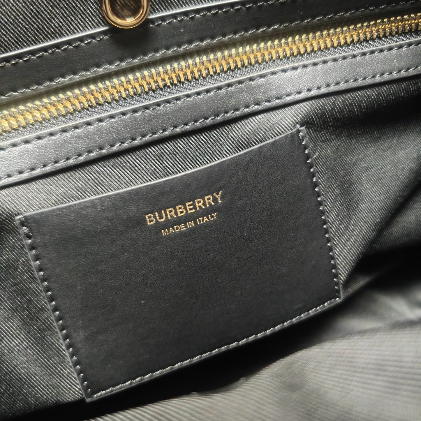 Burberry Highlands House Check Tote Bag in Beige Cotton-Linen Blend