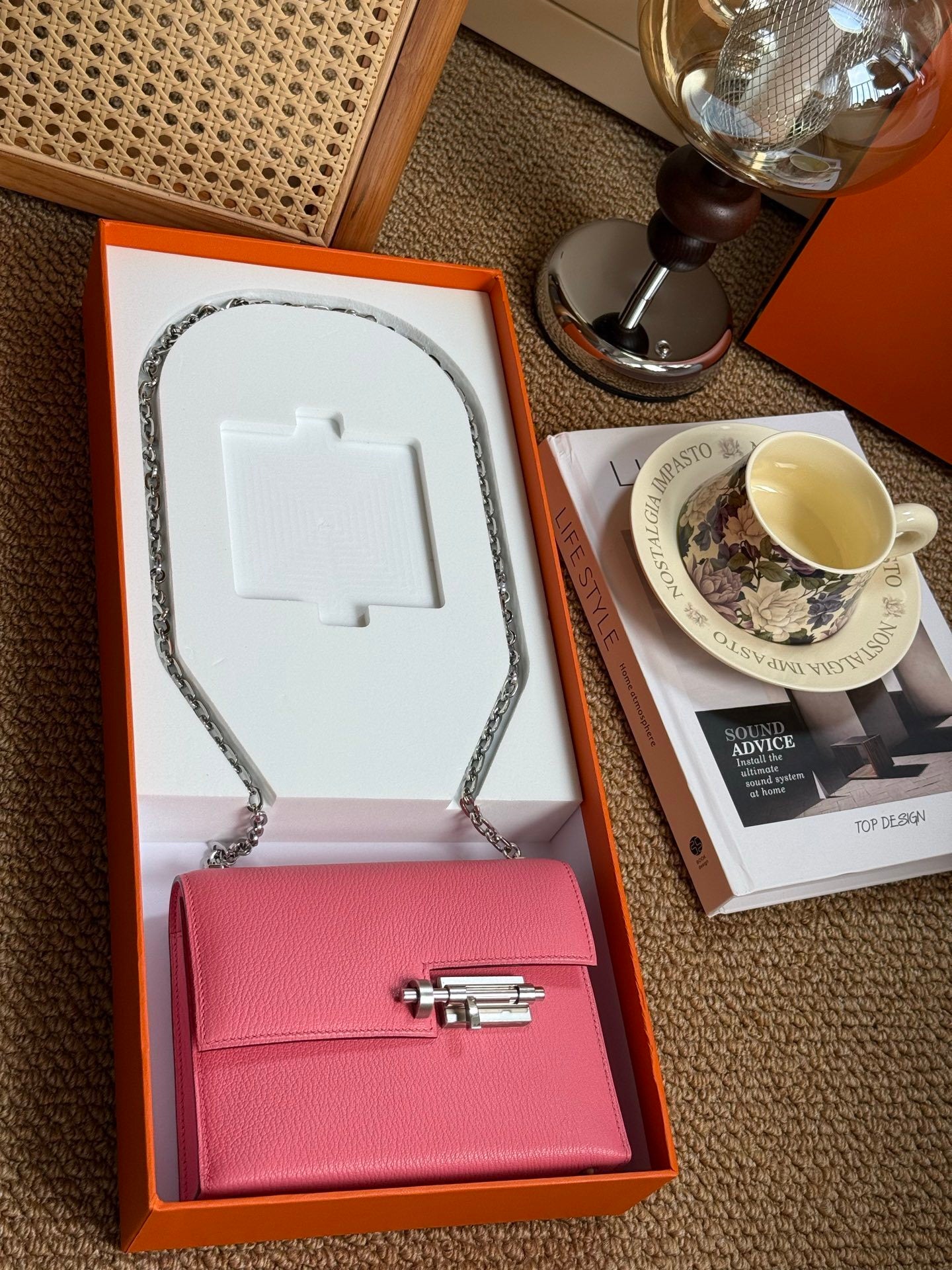 Hermès Verrou Chaine Mini Rose Lipstick