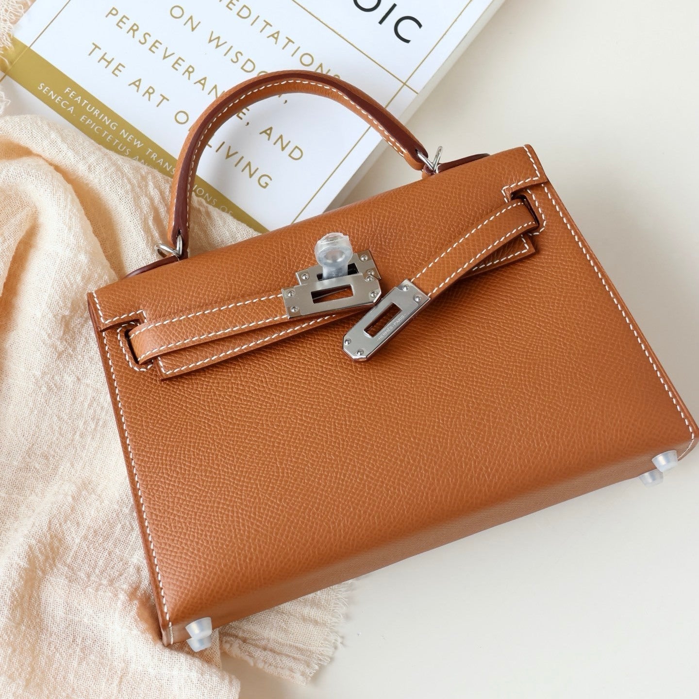 Hermès Mini Kelly II 20 Gold Epsom Leather